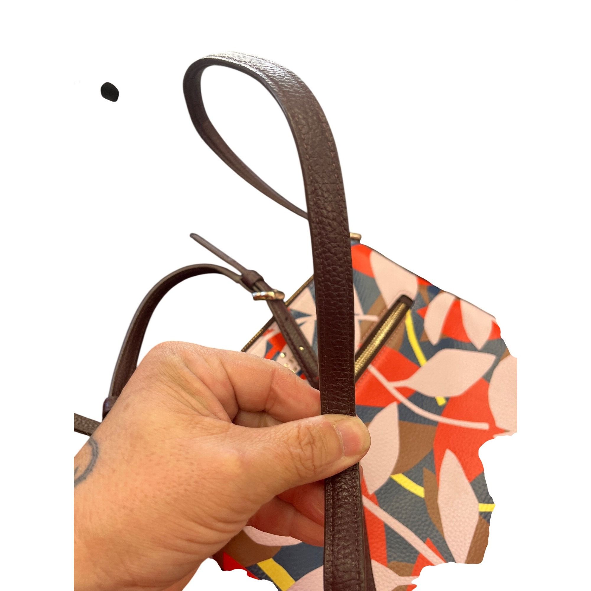 Kate Spade Kate Spade NY woms blue red floral crossbody handbag 9.5"x10 Size ONE SIZE - 12 Thumbnail
