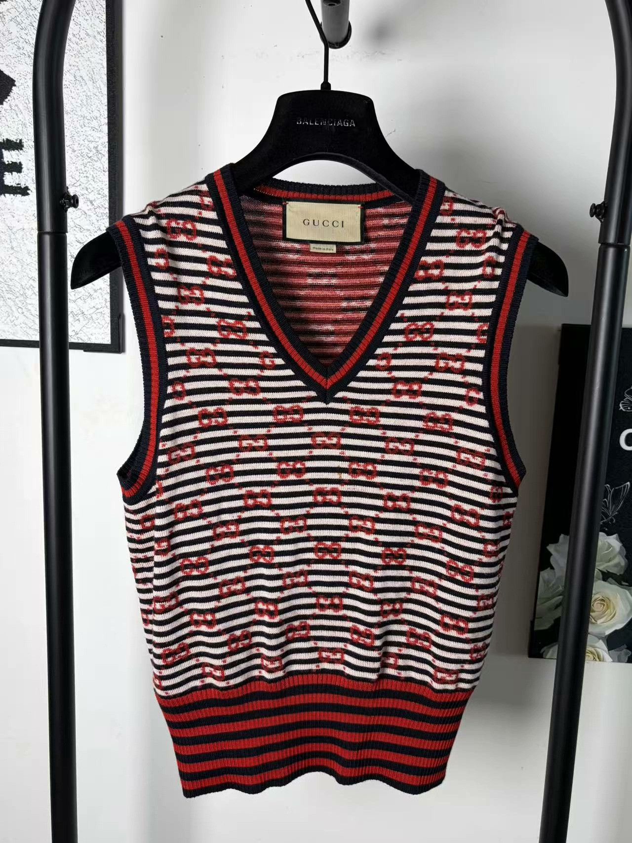 Gucci Gucci Knit Wool White Tank Top s Men Size US S / EU 44-46 / 1 - 1 Thumbnail