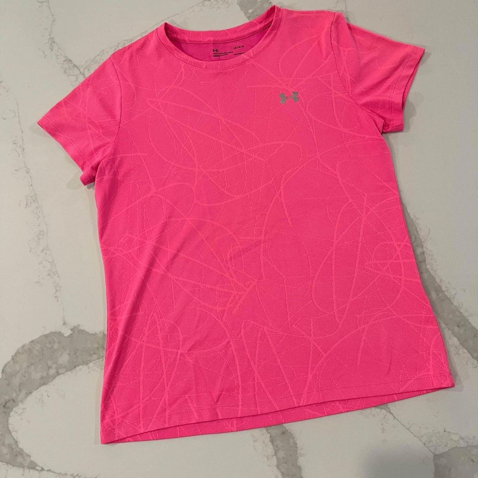 Under Armour Under Armour Heat Gear T-Shirt LooseFit HotPink Womens Large Size L / US 10 / IT 46 - 1 Thumbnail