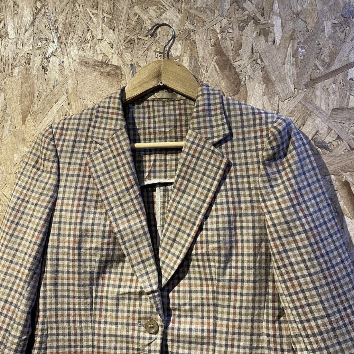Burberry VTG Burberrys Plaid Check Suit Blazer Jacket M Old Money Size M / US 6-8 / IT 42-44 - 4 Thumbnail