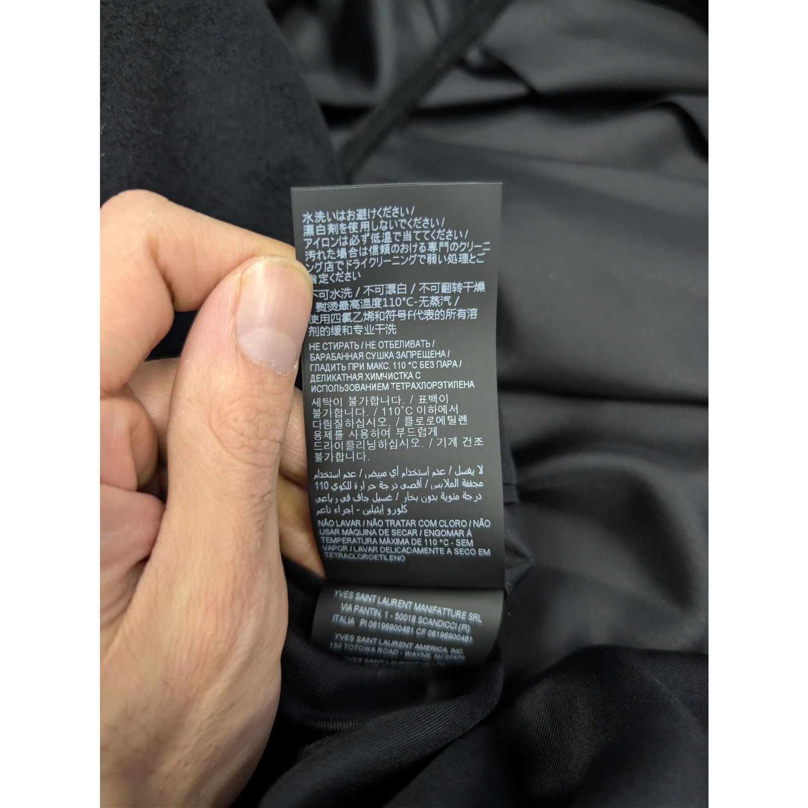 Saint Laurent Paris o1rshd1 Manteau Oversize Brosse oversized brush coat Black Size US M / EU 48-50 / 2 - 20 Thumbnail