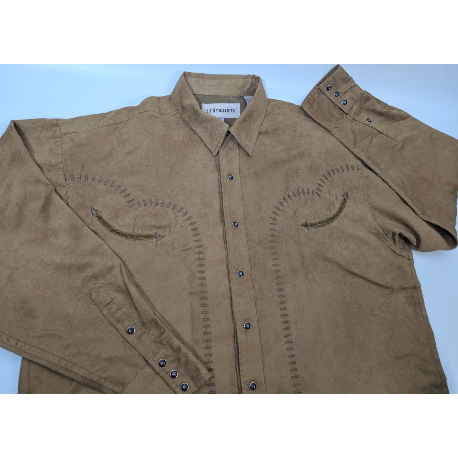 Cody James Cody James Shirt XL Brown Cowboy Western Button-Up Snap Vintage: No Size US XL / EU 56 / 4 - 2 Thumbnail