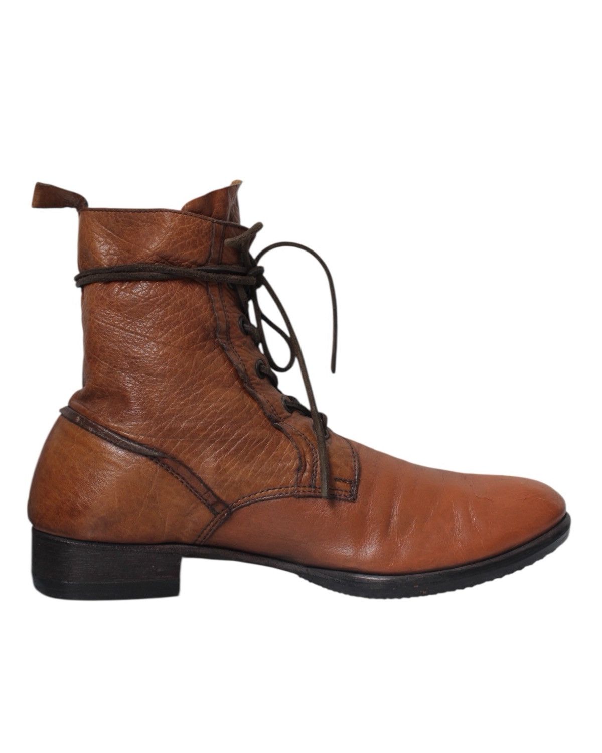 ABAHOUSE SS2008 ABA HOUSE HANDCRAFTED JAPANESE LEATHER LACE-UP BOOTS Size US 7 / EU 40 - 3 Thumbnail