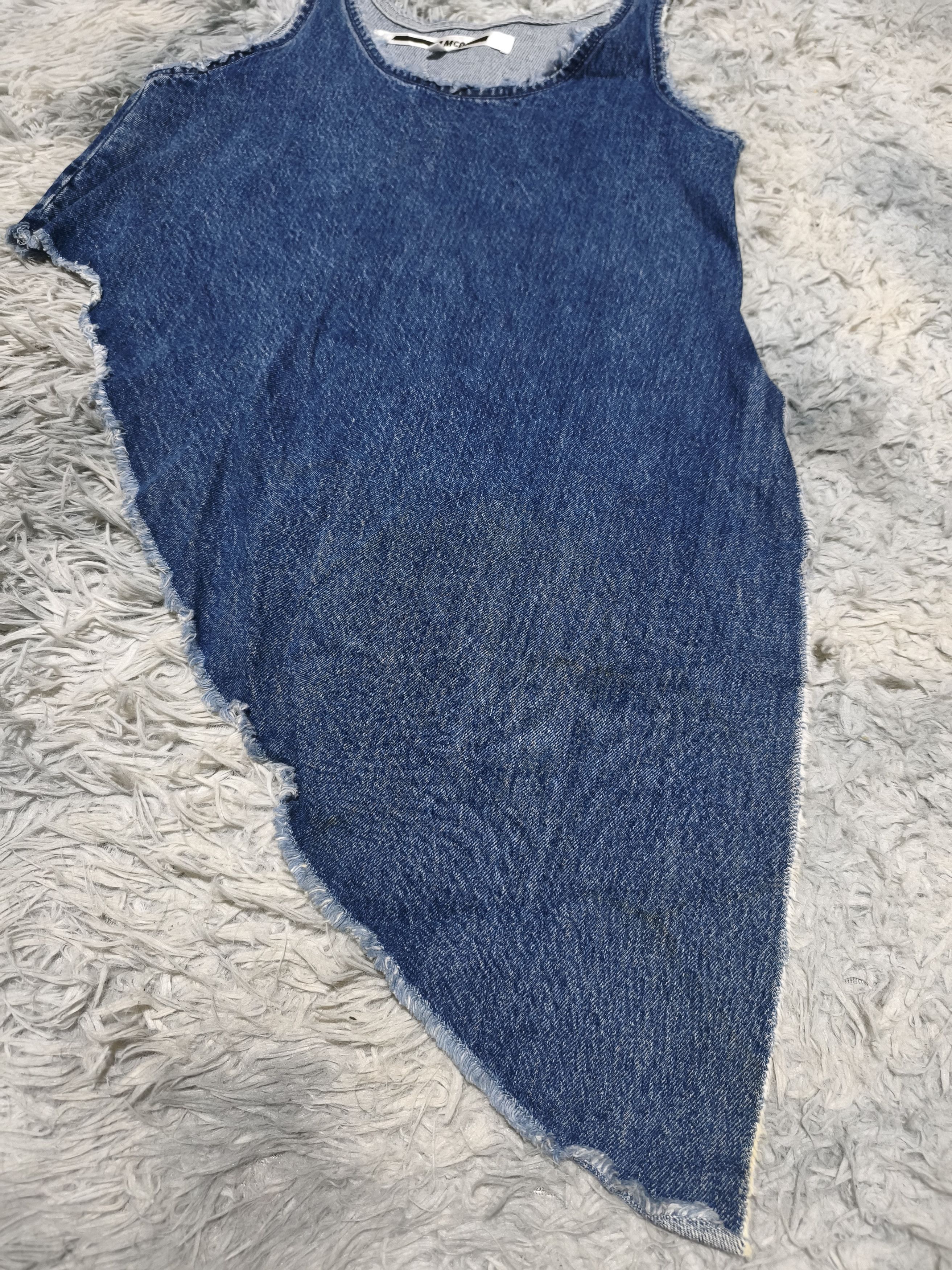 Alexander McQueen Alexander McQueen MCQ Denim Asymmetrical Top Size XS / US 0-2 / IT 36-38 - 6 Thumbnail