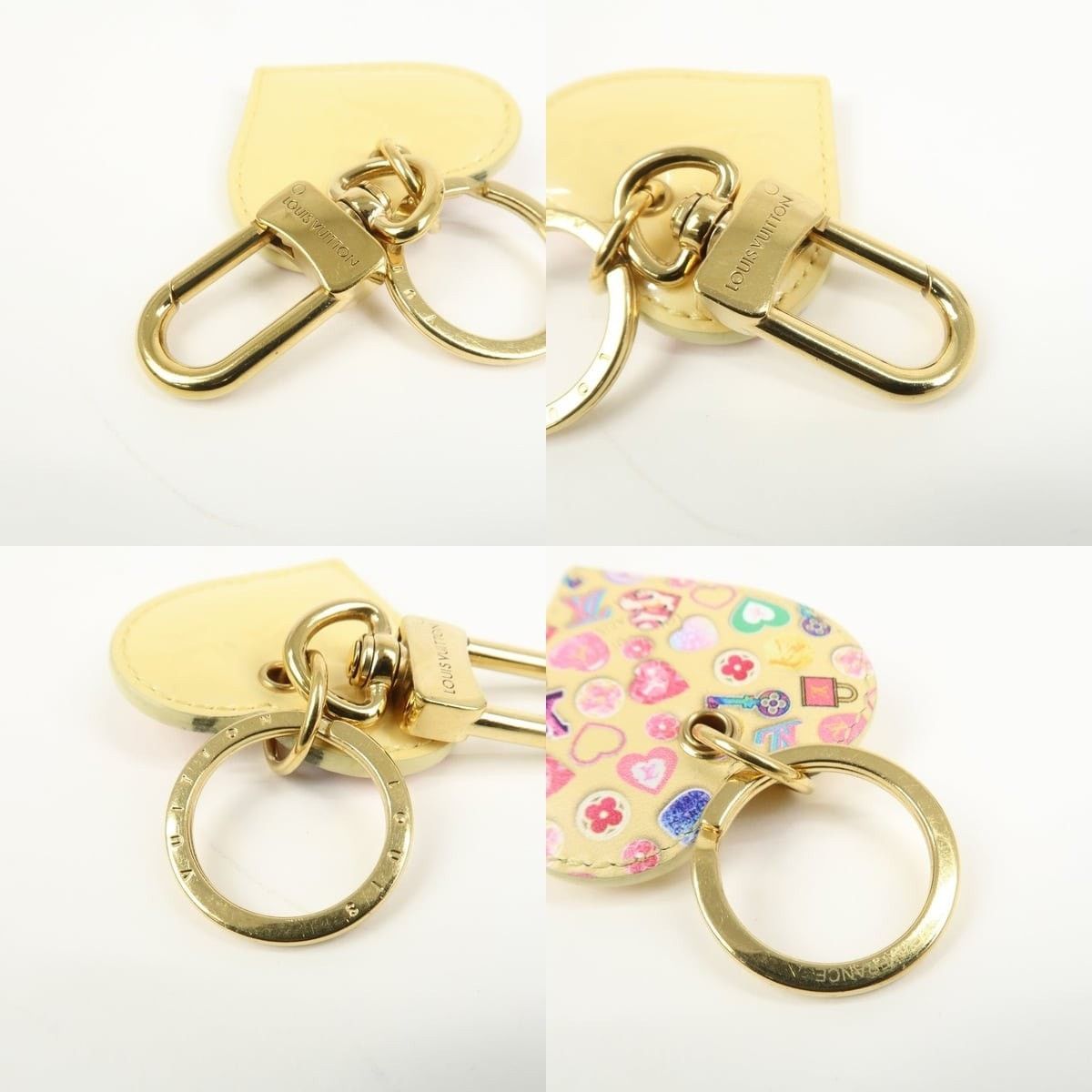 Louis Vuitton Louis Vuitton Porte Cles Love Lock Heart Vernis Patent Charm Size ONE SIZE - 3 Thumbnail