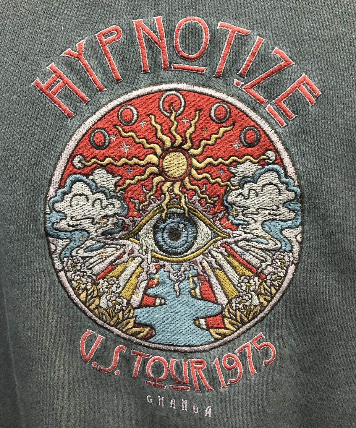 Band Tees Vintage HYPNOTIZE U.S. Tour 1975 Ghanda Sweatshirt Size US XL / EU 56 / 4 - 3 Thumbnail