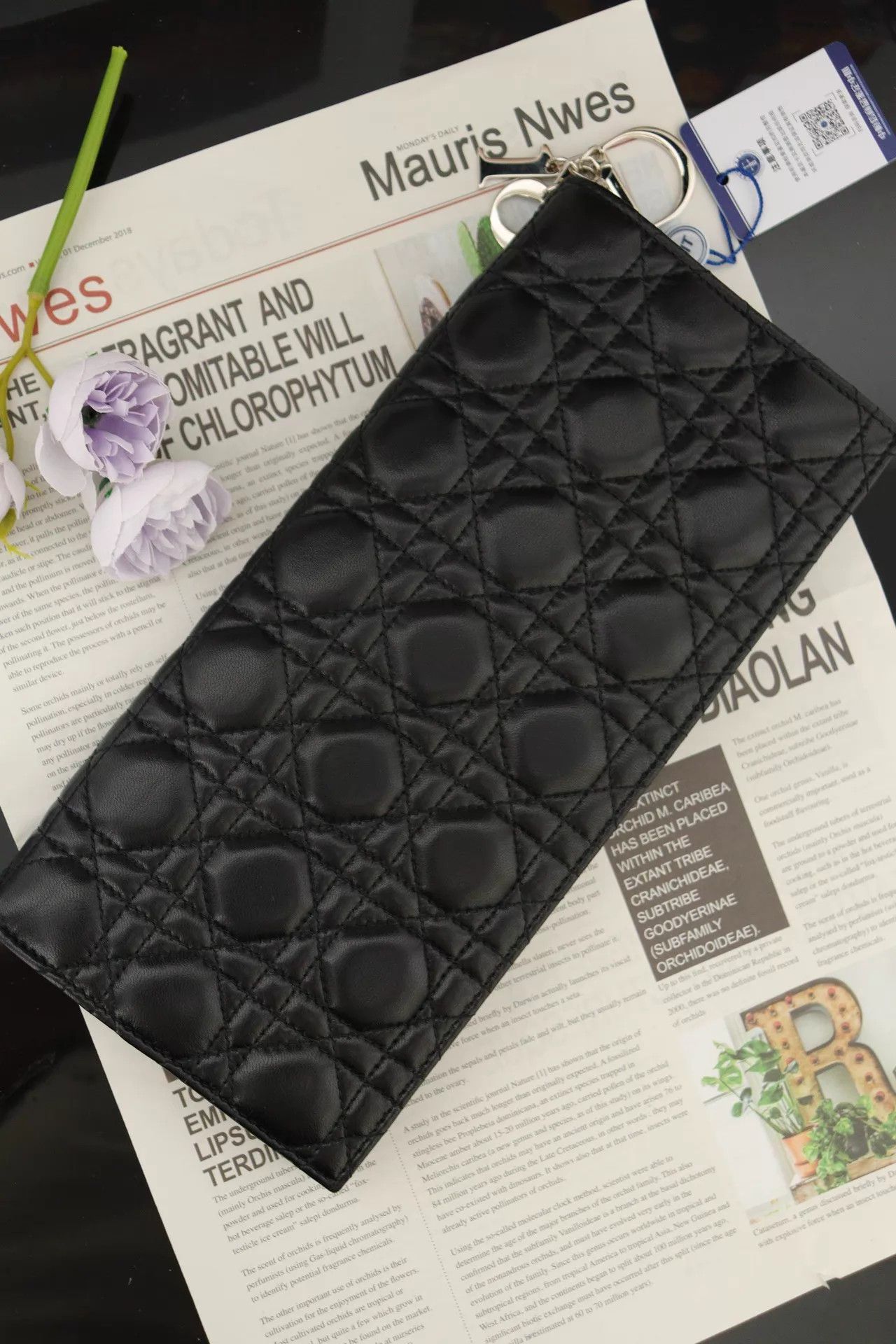 Dior Dior WOC Chain Bag Black Silver 27x12.5cm Auth Checked Size ONE SIZE - 3 Thumbnail