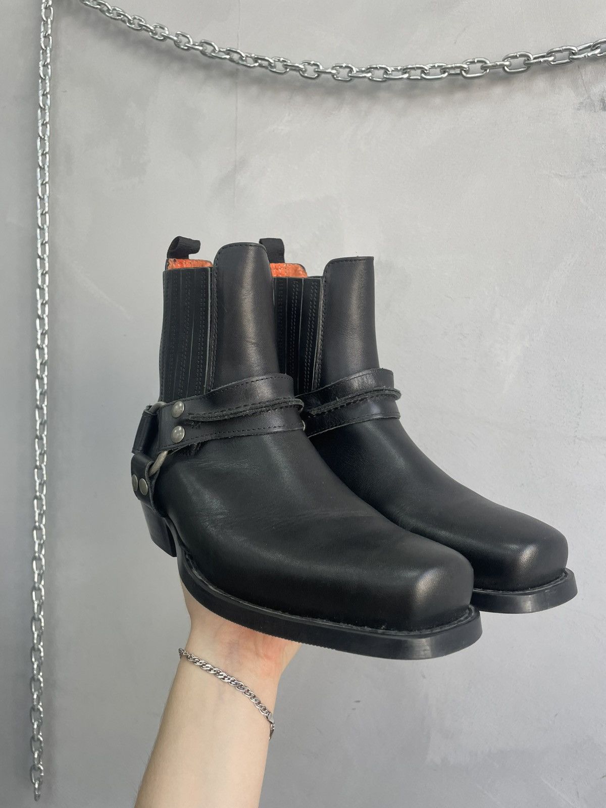 Dockers Moto Dockers 90s avant Garde Guidi style boots y2k Size US 9 / EU 42 - 2 Thumbnail