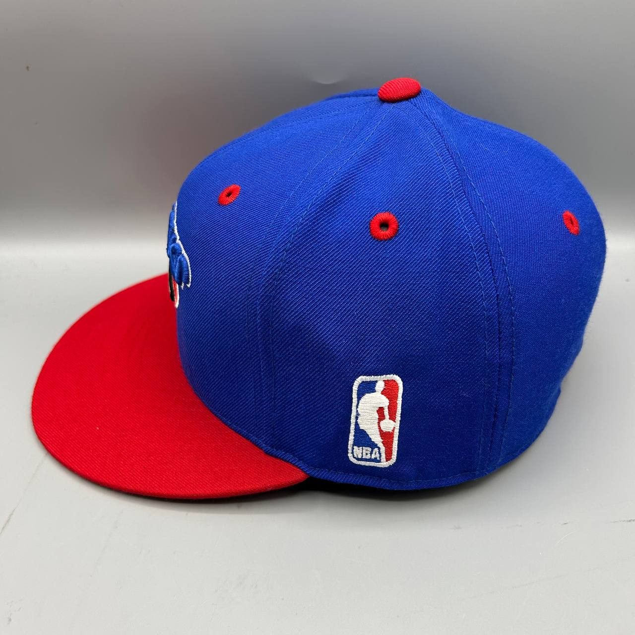 Mitchell & Ness Denver Nuggets Hat Men 7 1/4 Blue Red NBA Fitted Cap Wool Size ONE SIZE - 3 Thumbnail