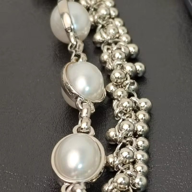 Jewelry Luxurious Metal Pearl Punk Pants Chain Size ONE SIZE - 6 Thumbnail