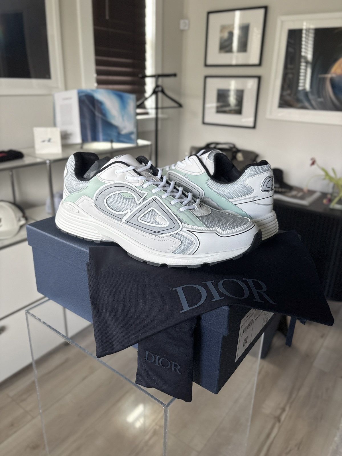 DIOR BLUE MESH B30 SNEAKER