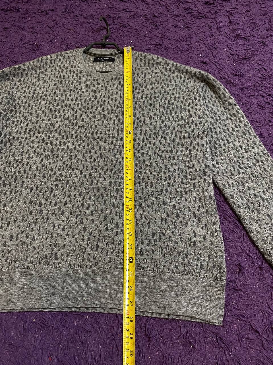 Allsaints Streetwear Y2K Gray Long Sleeve Allsaints Avant-Garde Size US M / EU 48-50 / 2 - 11 Thumbnail