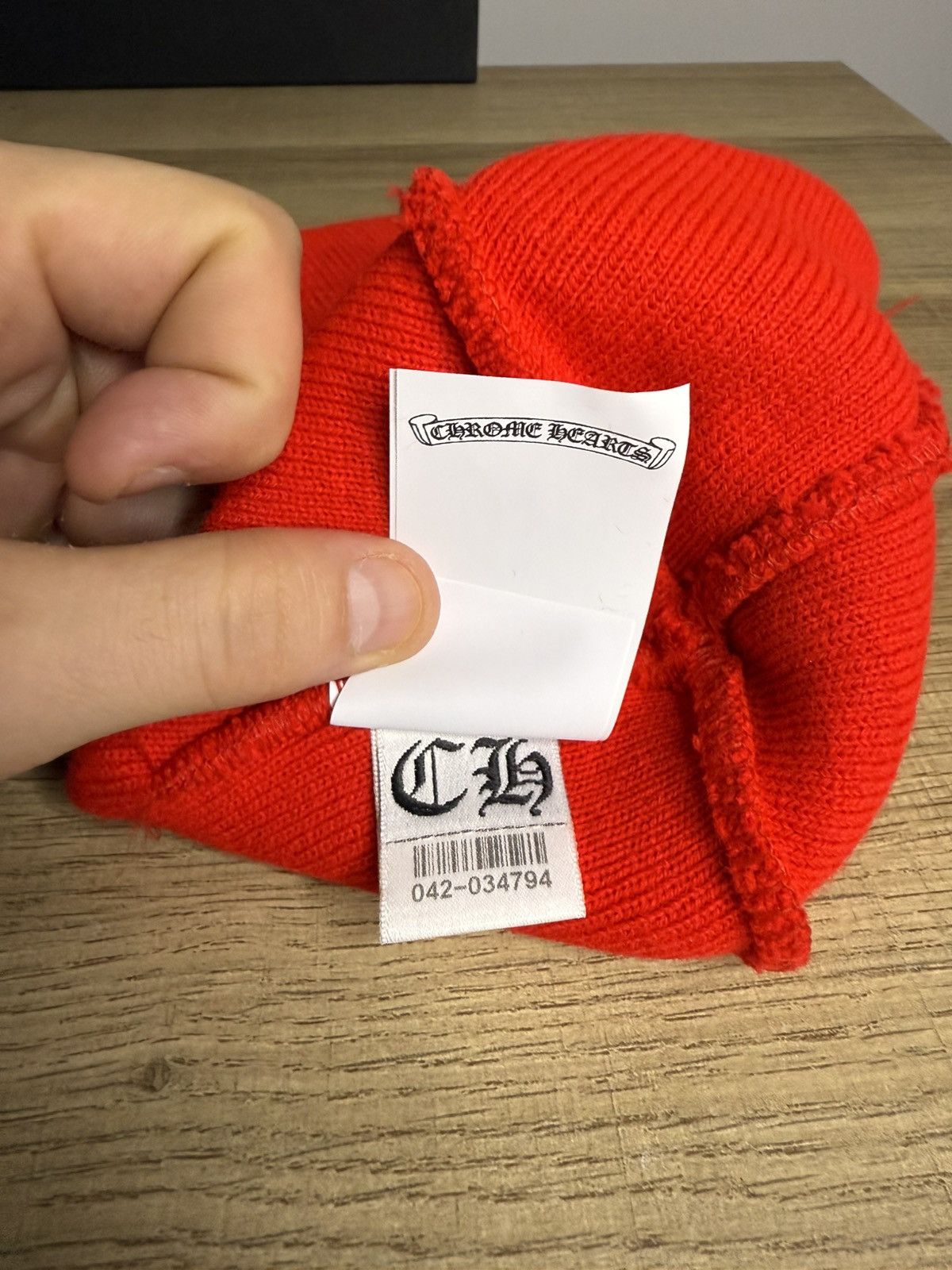 Chrome Hearts Chrome Hearts Red Beanie Size ONE SIZE - 5 Thumbnail