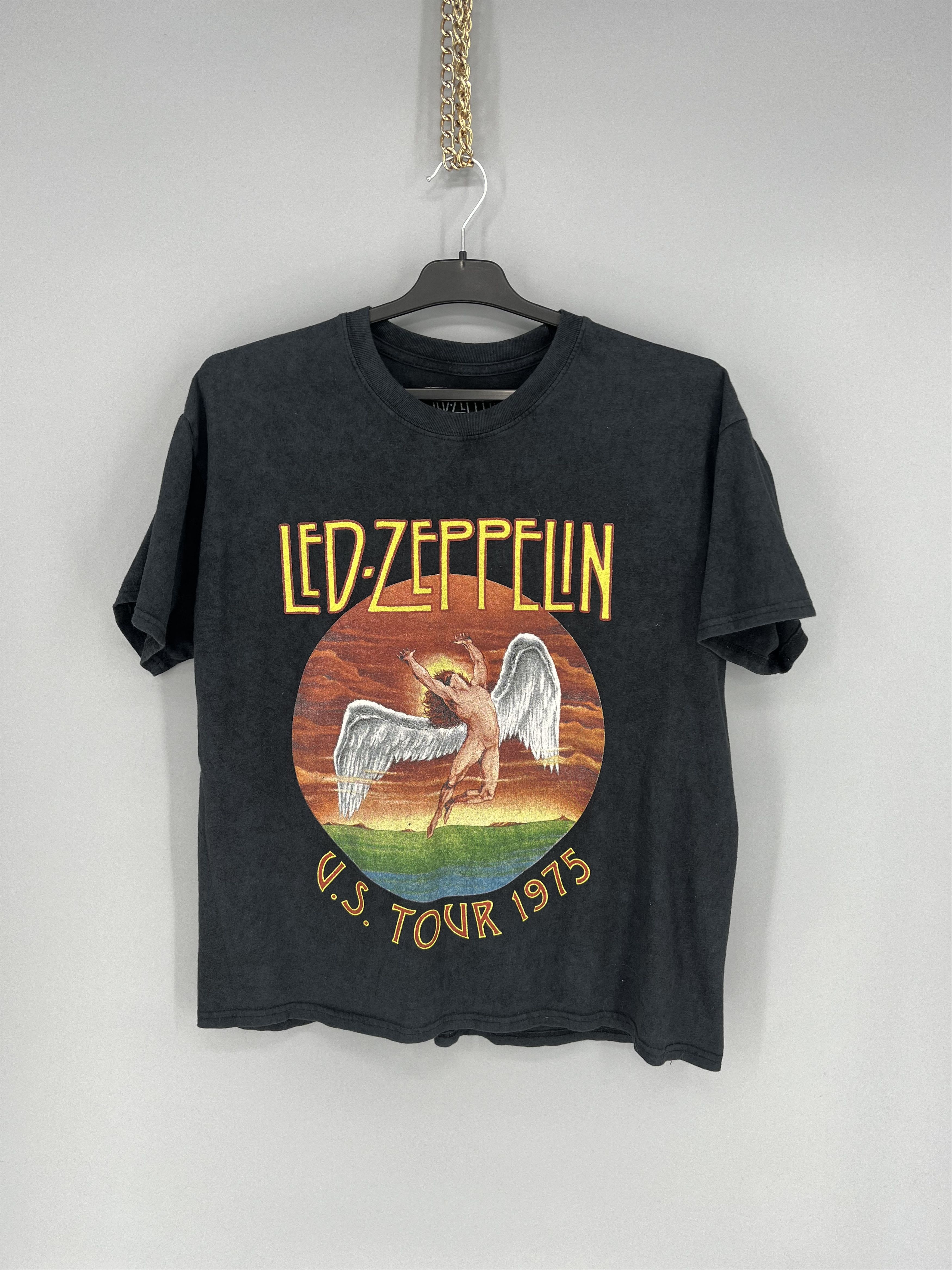 Band Tees Vintage Y2K 00s Led Zeppelin U.S. Tour 1975 Band T-Shirt Size US M / EU 48-50 / 2 - 1 Thumbnail