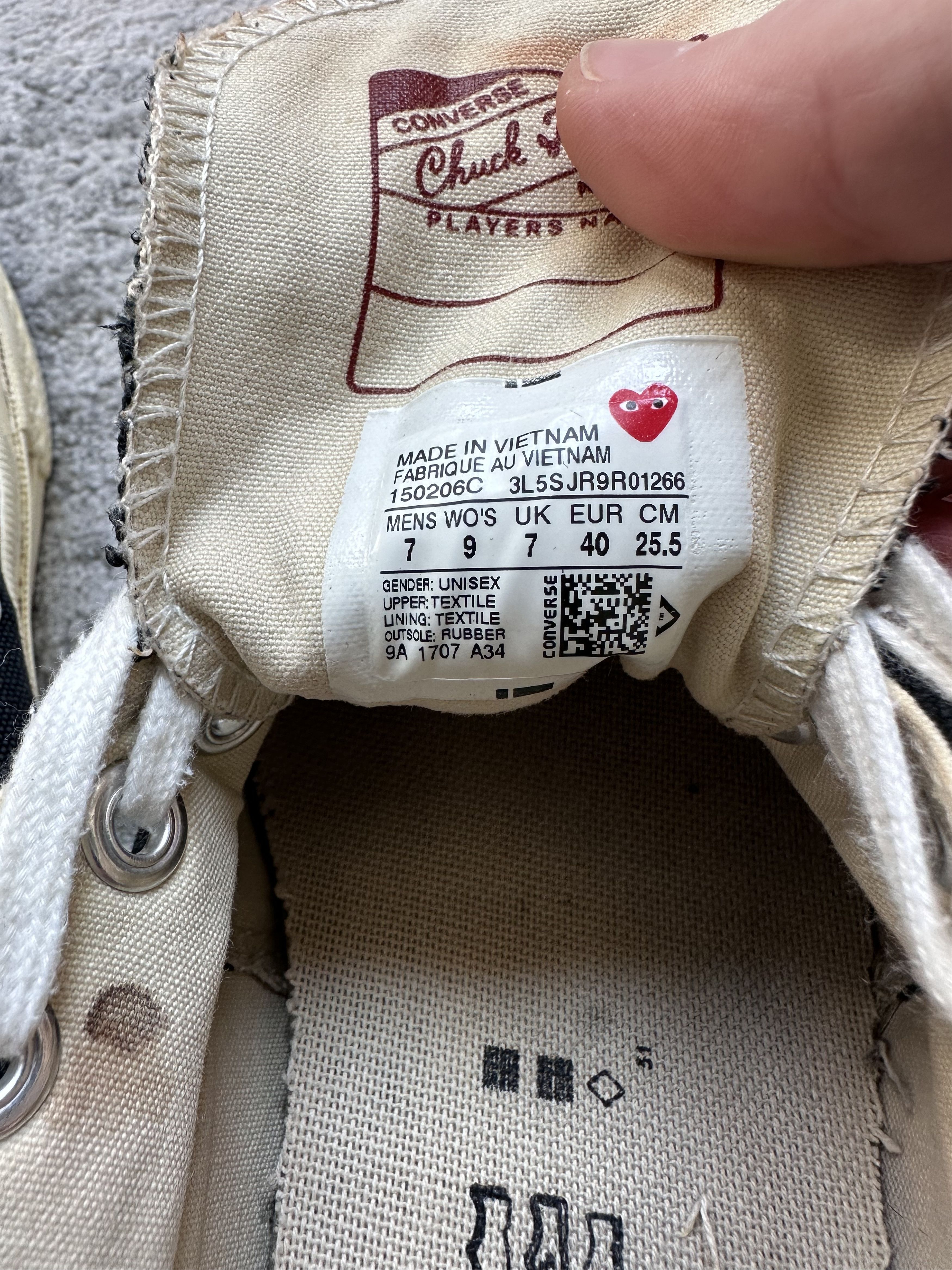 Comme des Garcons PLAY × Converse Converse Play sneakers Size US 7 / EU 40 - 11 Thumbnail