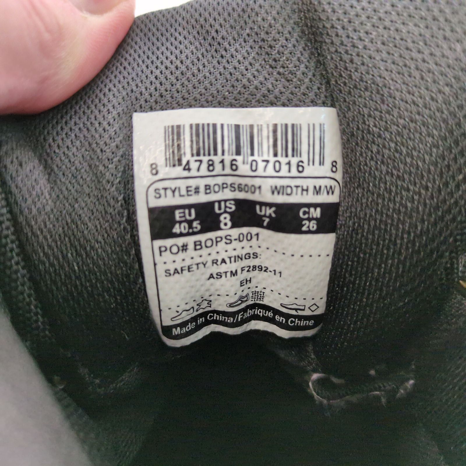 Other Black Ops Men's 8 Leather Waterproof Tactical Work Boots Size US 8 / EU 41 - 3 Thumbnail