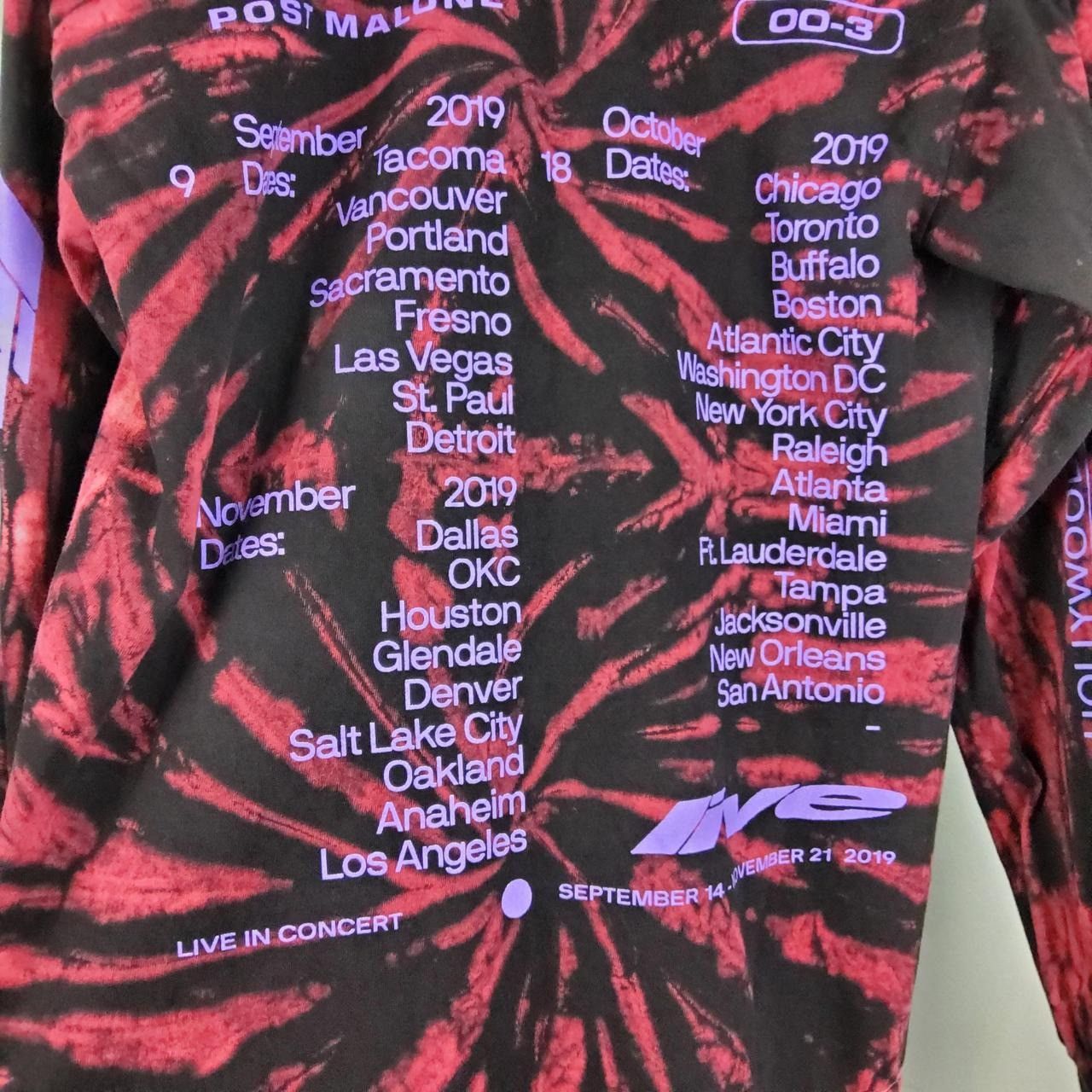 Other Post Malone 2019 Tour Shirt Size Medium Black and Red Size US M / EU 48-50 / 2 - 6 Thumbnail