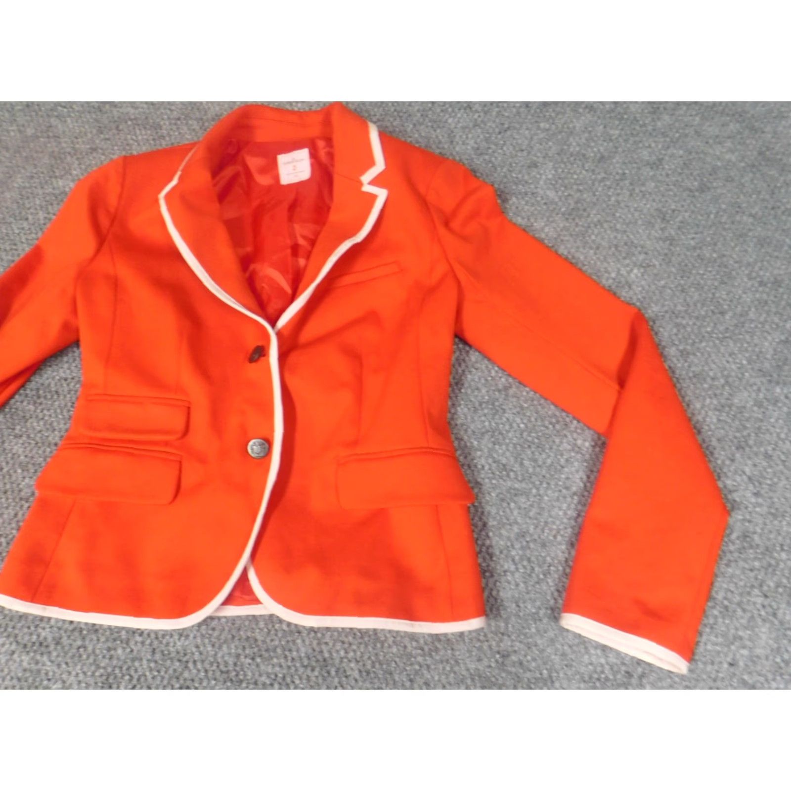 Gap Gap Women Blazer Jacket Orange 2 Button Preppy Casual Business Regular Size 2 Womens Blazer Fall Winter Vintage No Size XS / US 0-2 / IT 36-38 - 4 Thumbnail
