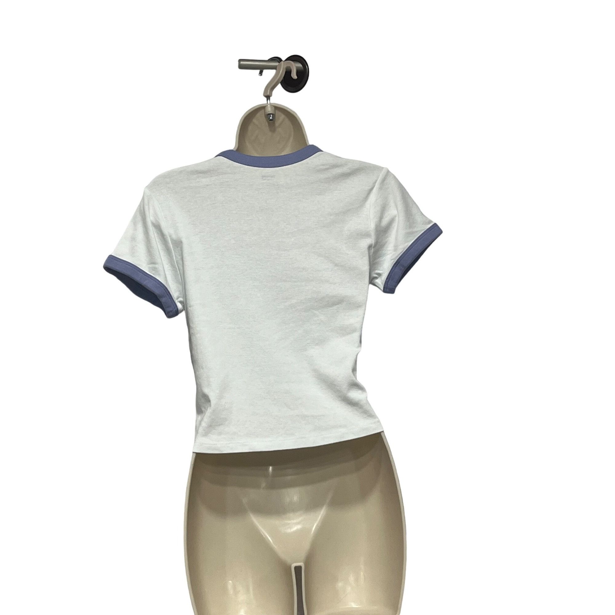 Levi's Levi's Women's Cropped Graphic Ringer Logo T-Shirt, L Size L / US 10 / IT 46 - 6 Thumbnail