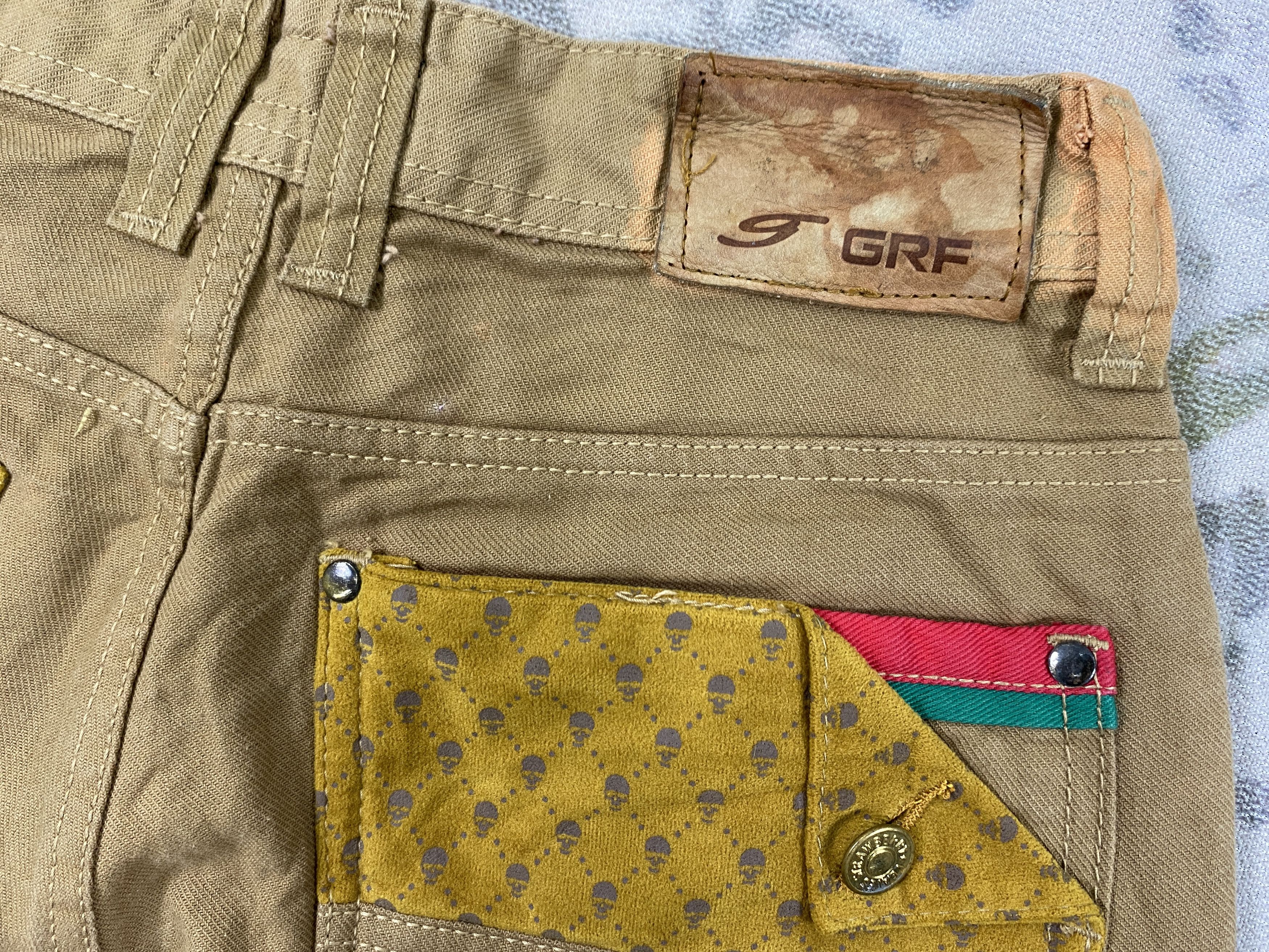 Japanese Brand Brown Vintage Grf Jeans 29x29 Denim- JN3777 Size US 29 - 12 Thumbnail