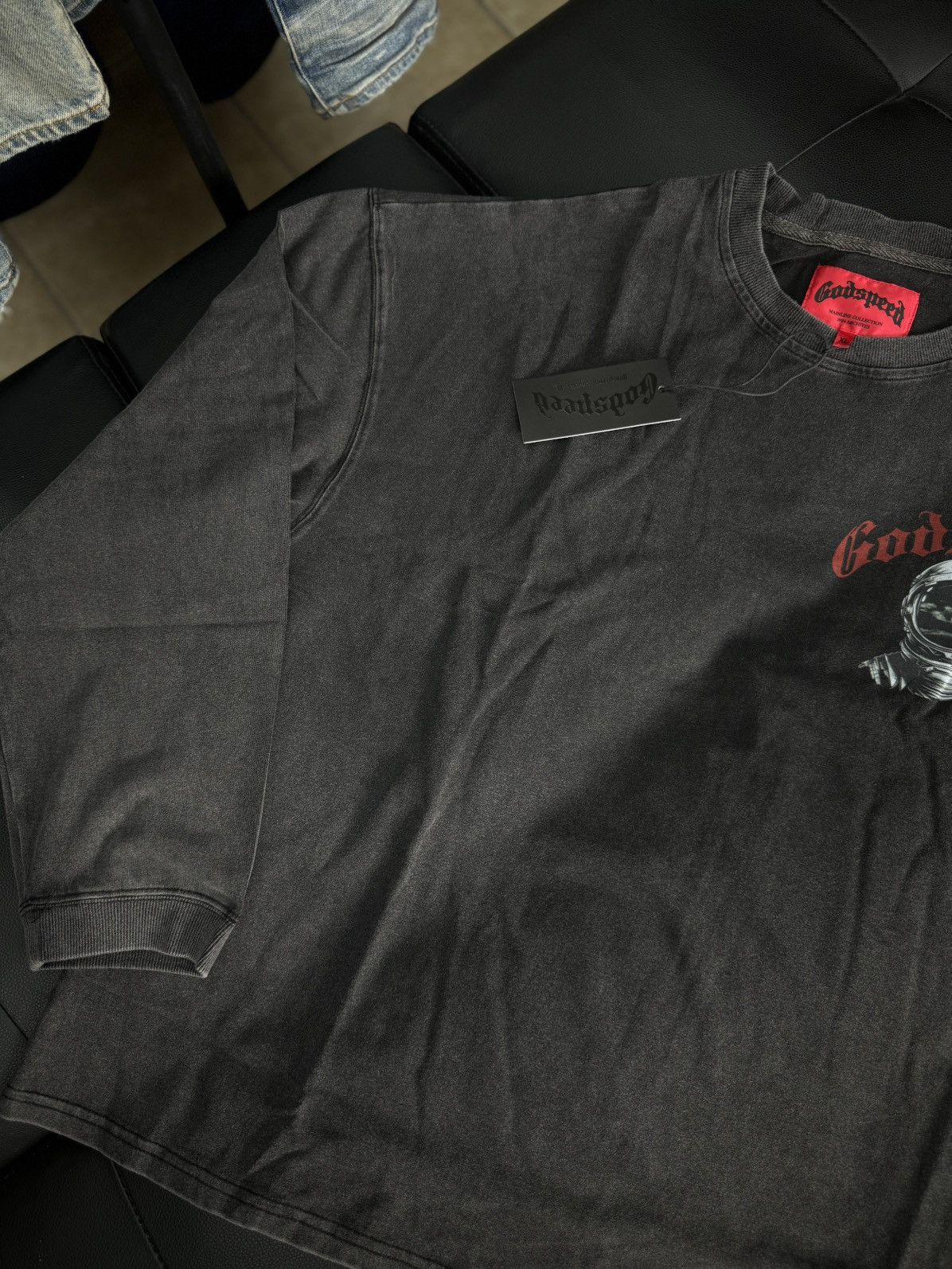 Godspeed Godspeed Moon Astronaut L/S Tee Shirt Size XL (NEW) Size US XL / EU 56 / 4 - 4 Thumbnail