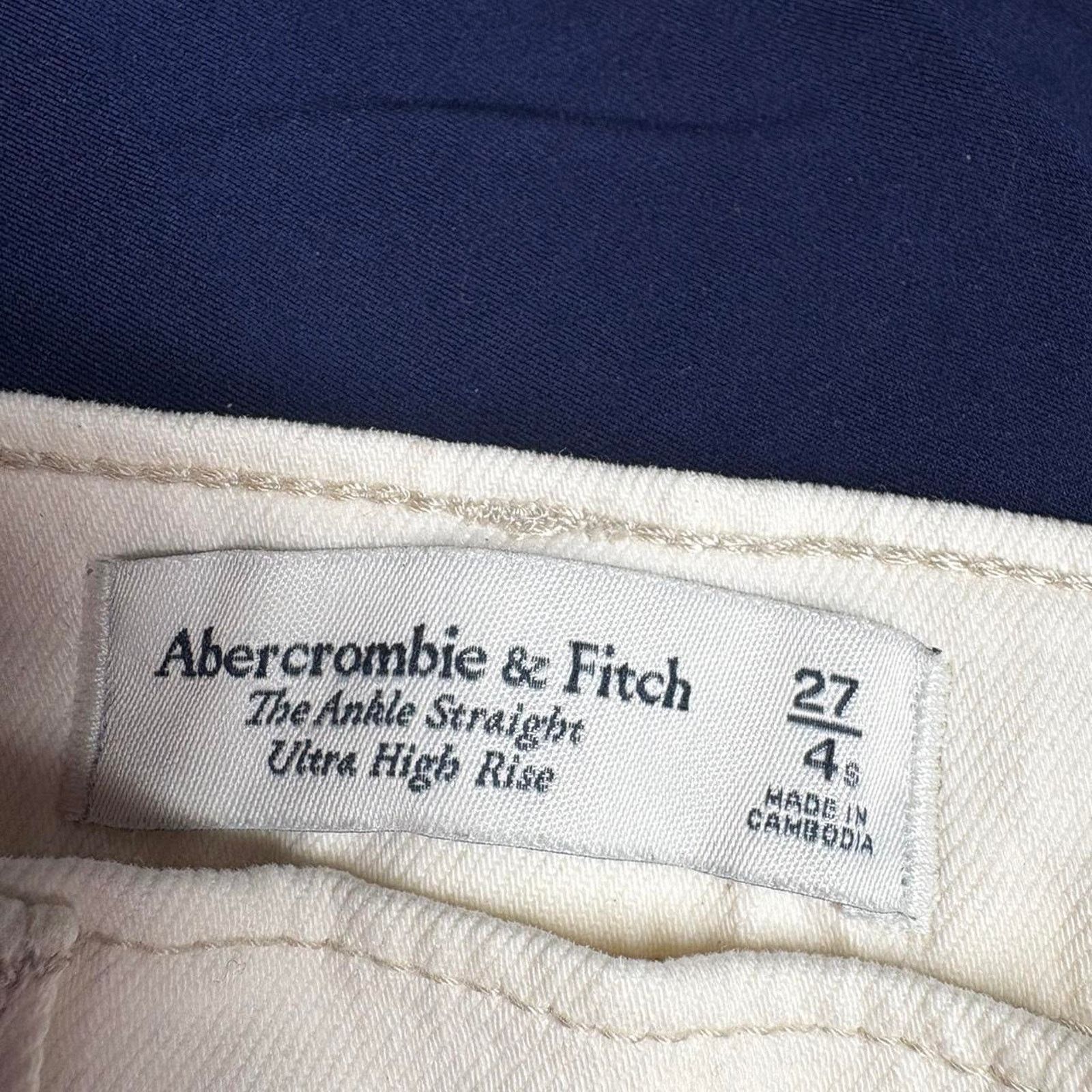 Abercrombie & Fitch White abercrombie fitch straight Size 27" / US 4 / IT 40 - 3 Thumbnail