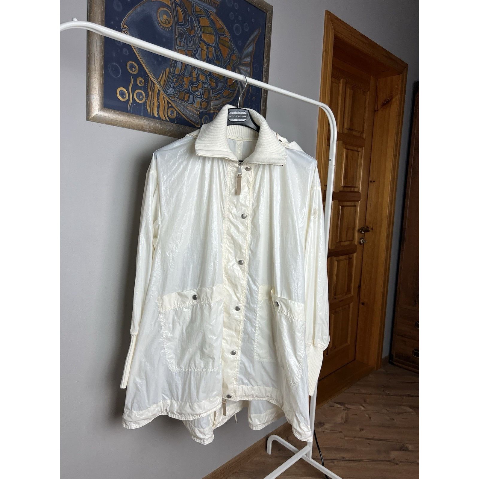 Moncler Moncler Carula Giubbotto Genius 2 White Waterproof Scarf Jac Size M / US 6-8 / IT 42-44 - 3 Thumbnail