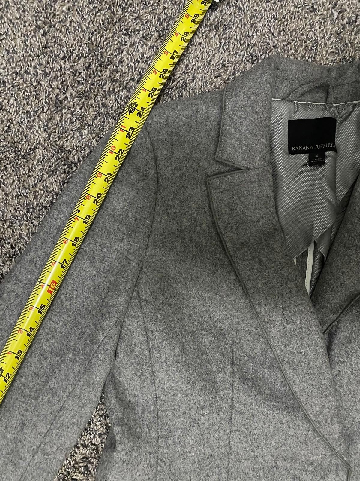 Other NOVA FIDES Blazer Wool Coat in Grey (US 4) Size S / US 4 / IT 40 - 9 Thumbnail