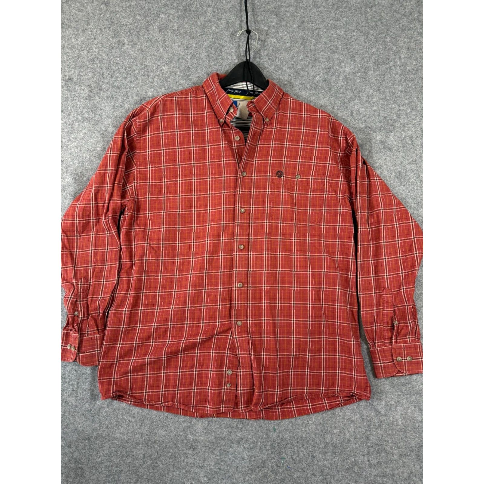 Wrangler Wrangler George Strait Cowboy Cut Button Down Shirt Mens XL Brown Plaid Western Long Sleeve Size US XL / EU 56 / 4 - 2 Thumbnail