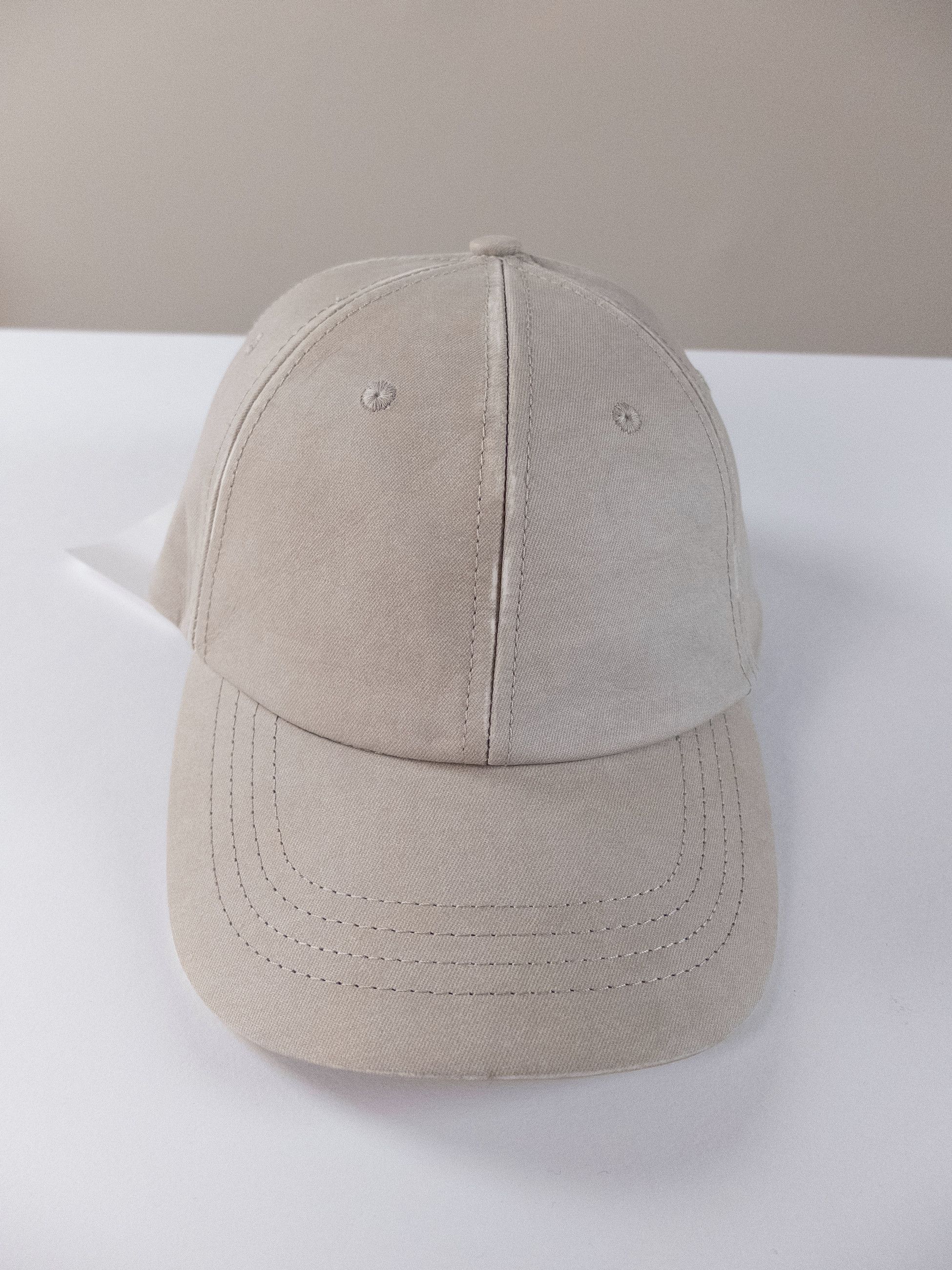 Bottega Veneta BOTTEGA VENETA beige chino print nubuck leather baseball cap Size ONE SIZE - 2 Thumbnail