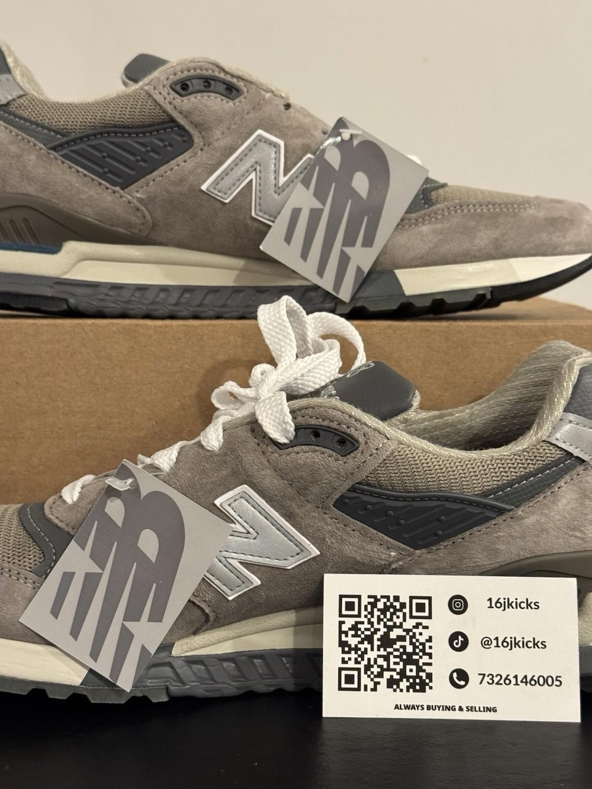 New Balance New Balance 998 Grey Gray Silver Size 11 Size US 10.5 / EU 43-44 - 2 Thumbnail