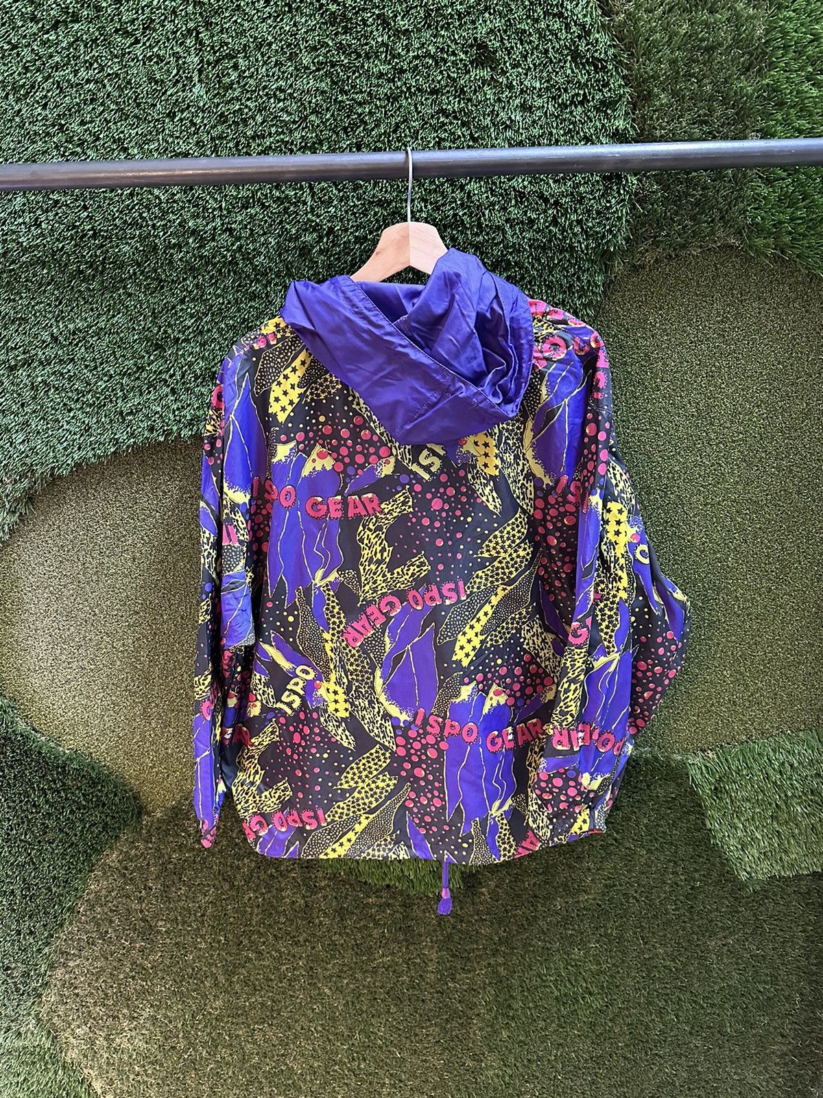 Vintage Vintage ISPO Neon Patterned Light Jacket Large Size US M / EU 48-50 / 2 - 2 Thumbnail