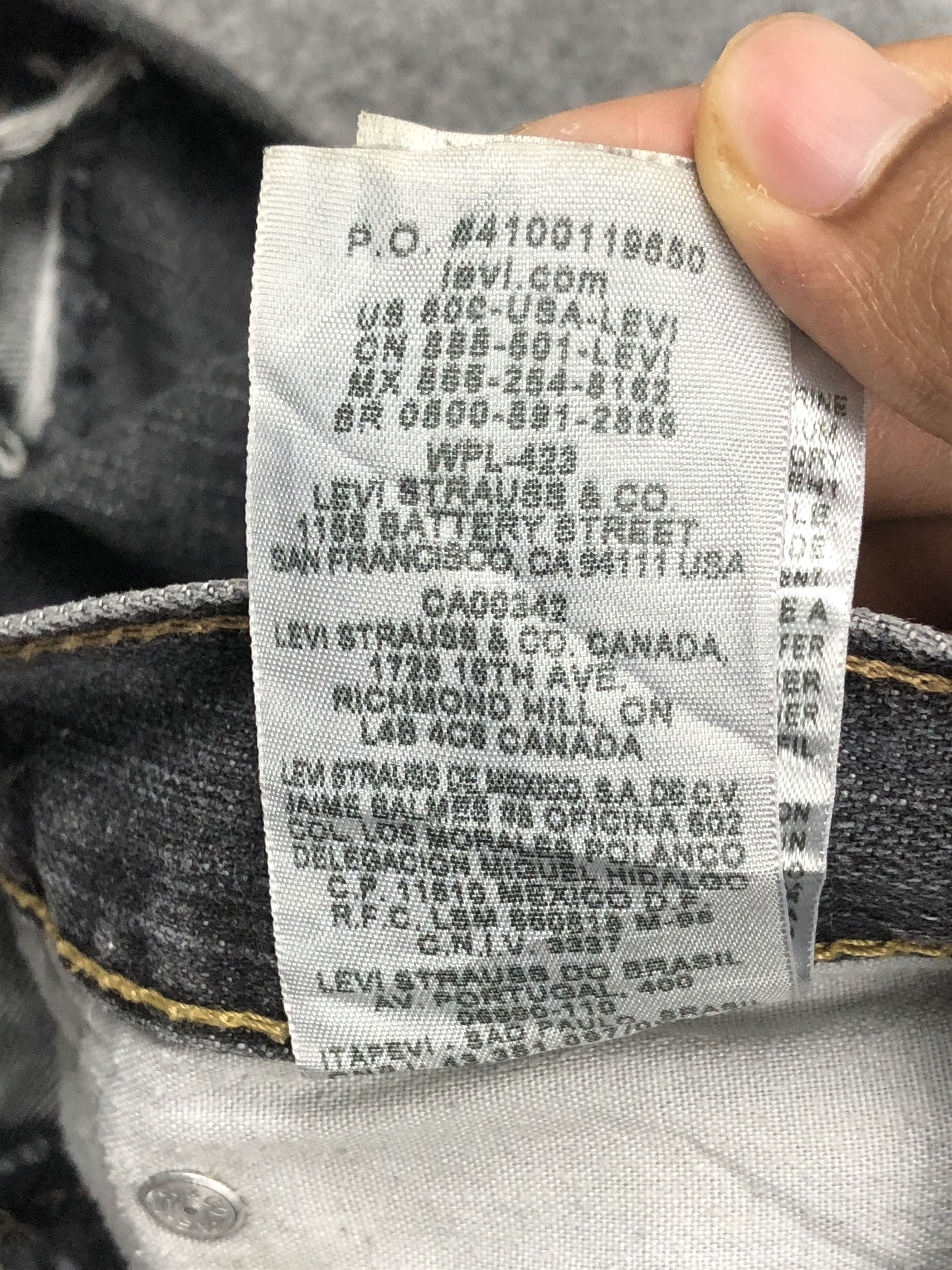 Levi's Distressed Vintage Levis 514 Black Jeans DP2367 Size US 36 / EU 52 - 16 Thumbnail