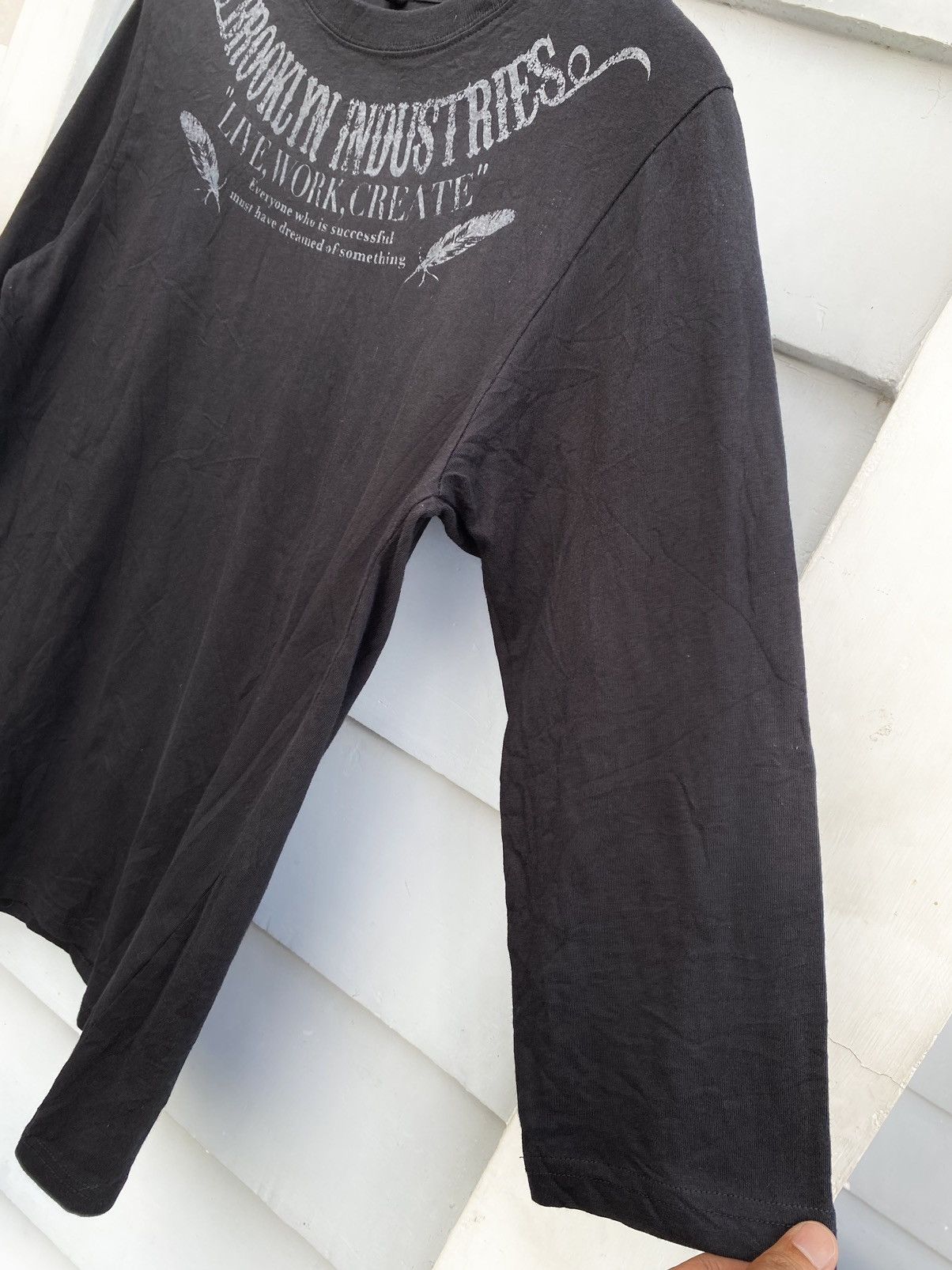 If Six Was Nine Brooklyn Industries Life Work Create Words Lognsleeve Size US XL / EU 56 / 4 - 4 Thumbnail