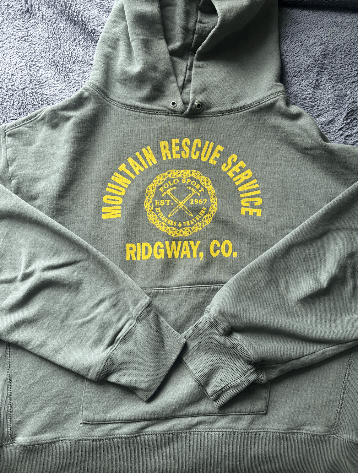 Polo Ralph Lauren RARE Vintage Polo Sport Mountain Rescue Service Hoodie - XL Size US XL / EU 56 / 4 - 1 Thumbnail