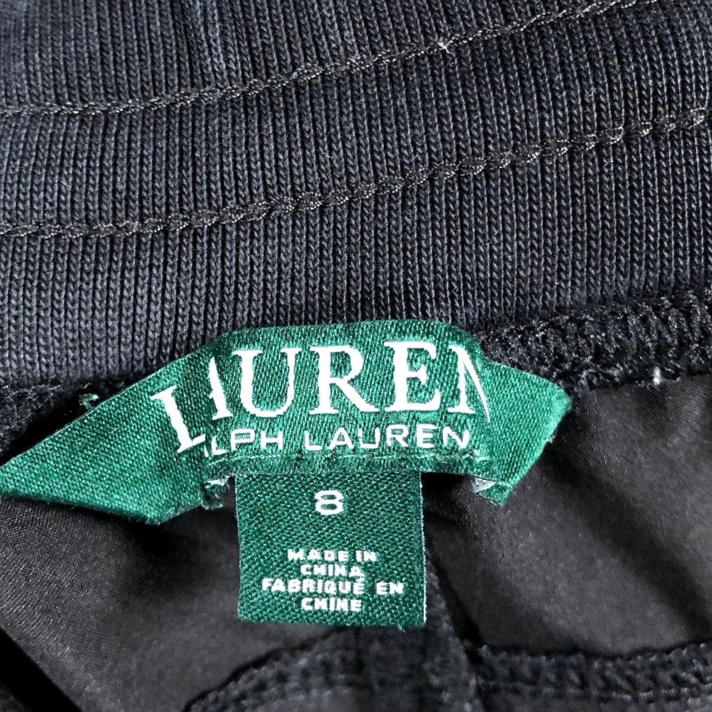 Ralph Lauren Ralph Lauren Womens Pants Black Pull On High Rise Capri Stretch 8 Size 24" / US 00 / IT 34 - 4 Thumbnail