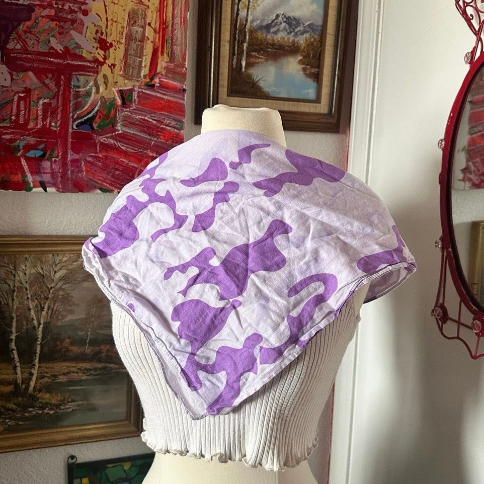 Other no brand purple camouflage bandana Size ONE SIZE - 3 Thumbnail