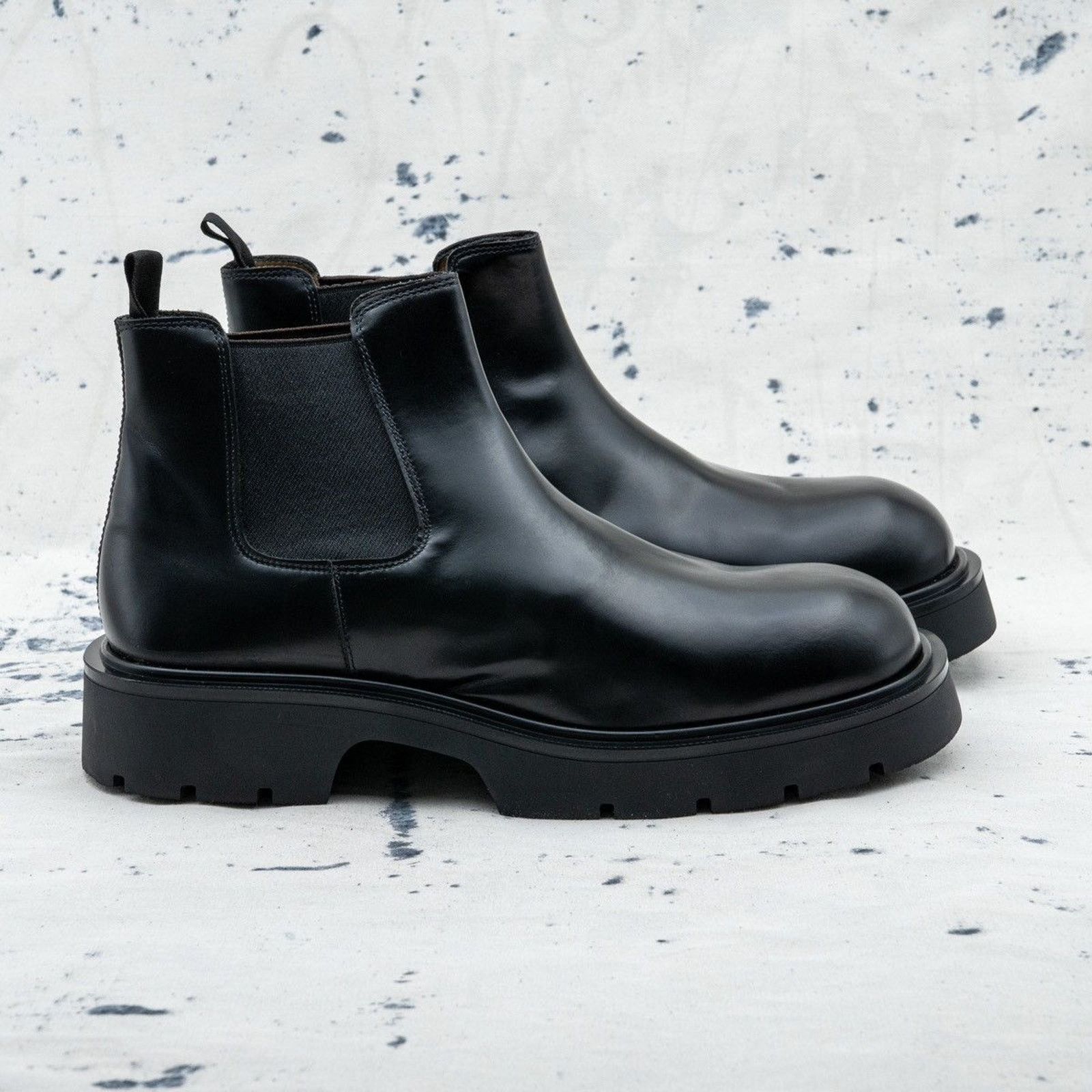 Sandro Sandro paris classic mens black leather chunky chelsea boots Size US 10 / EU 43 - 3 Thumbnail