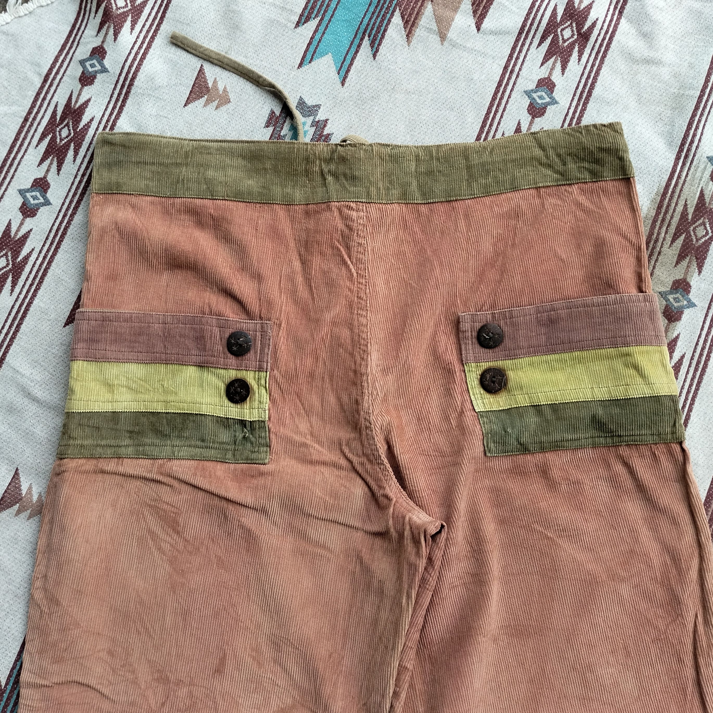Vintage Vintage Nepal Hammock super wide leg corduroy pants Size US 37 - 5 Thumbnail