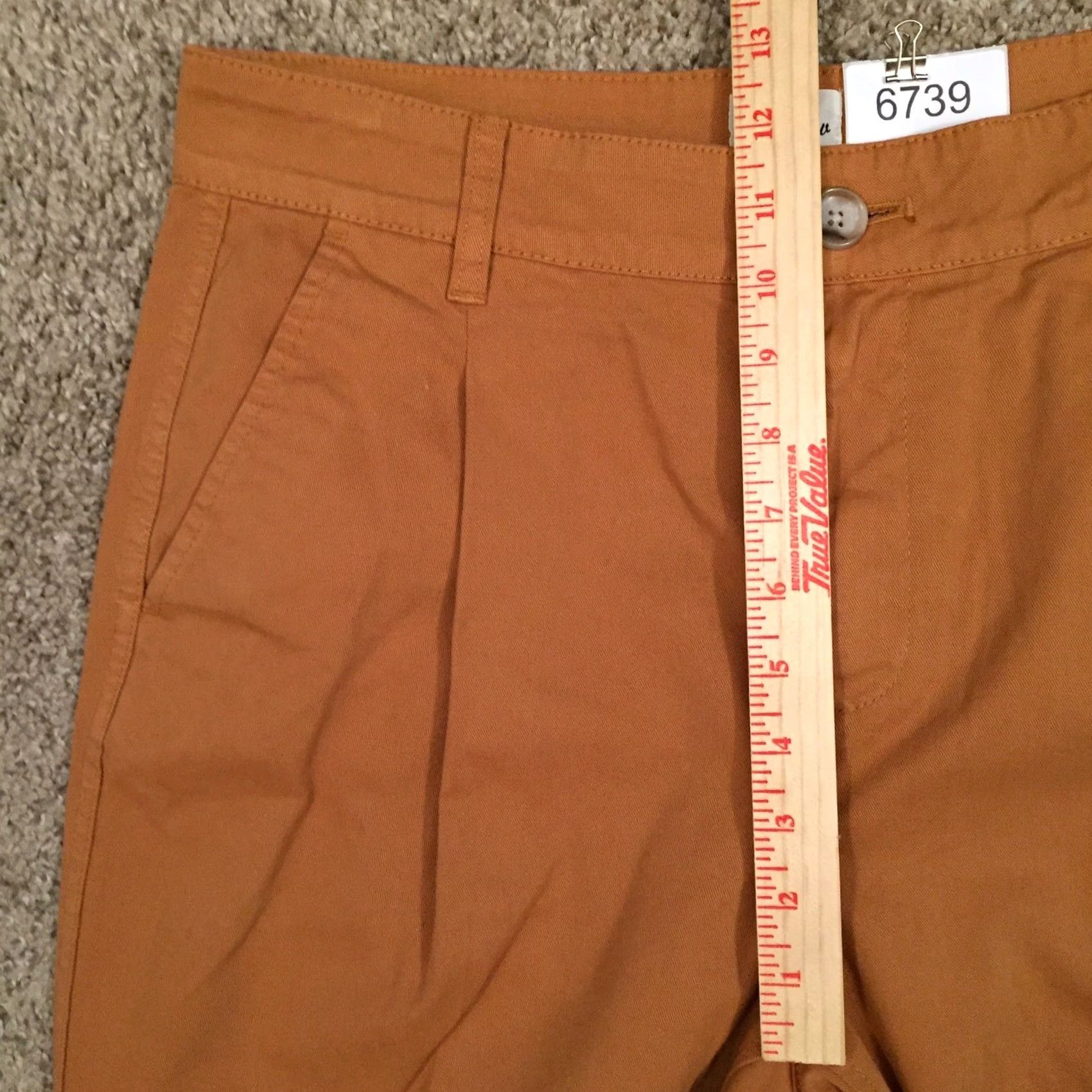 J.Crew J.Crew Pants Womens Size 8 Beige Pleated Front High Waist Tapered Leg 31x27 Cropped Medium Rise Regular Inseam 27 Size 30" / US 8 / IT 44 - 4 Thumbnail