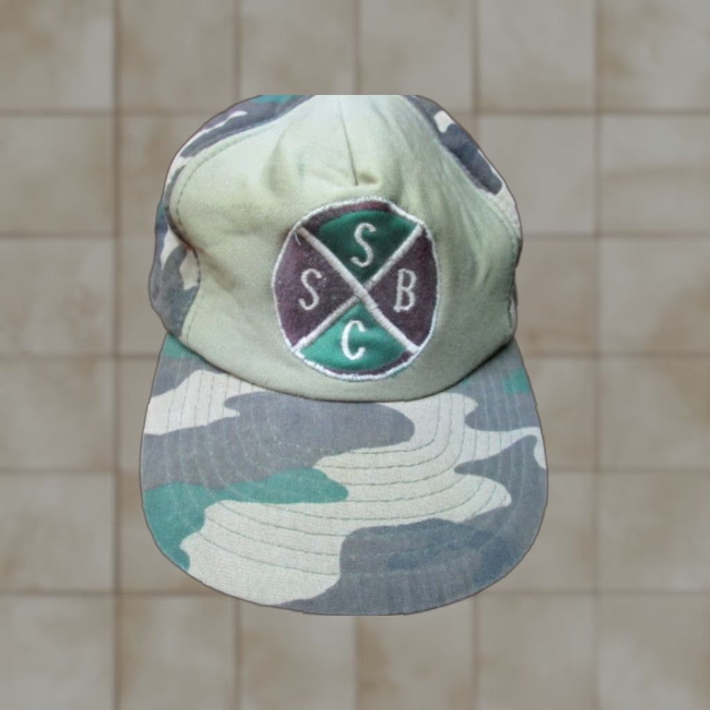 Vintage VINTAGE Hunting Camo SSBC Patch Farm Trucker Hat old school Hat Size ONE SIZE - 1 Thumbnail