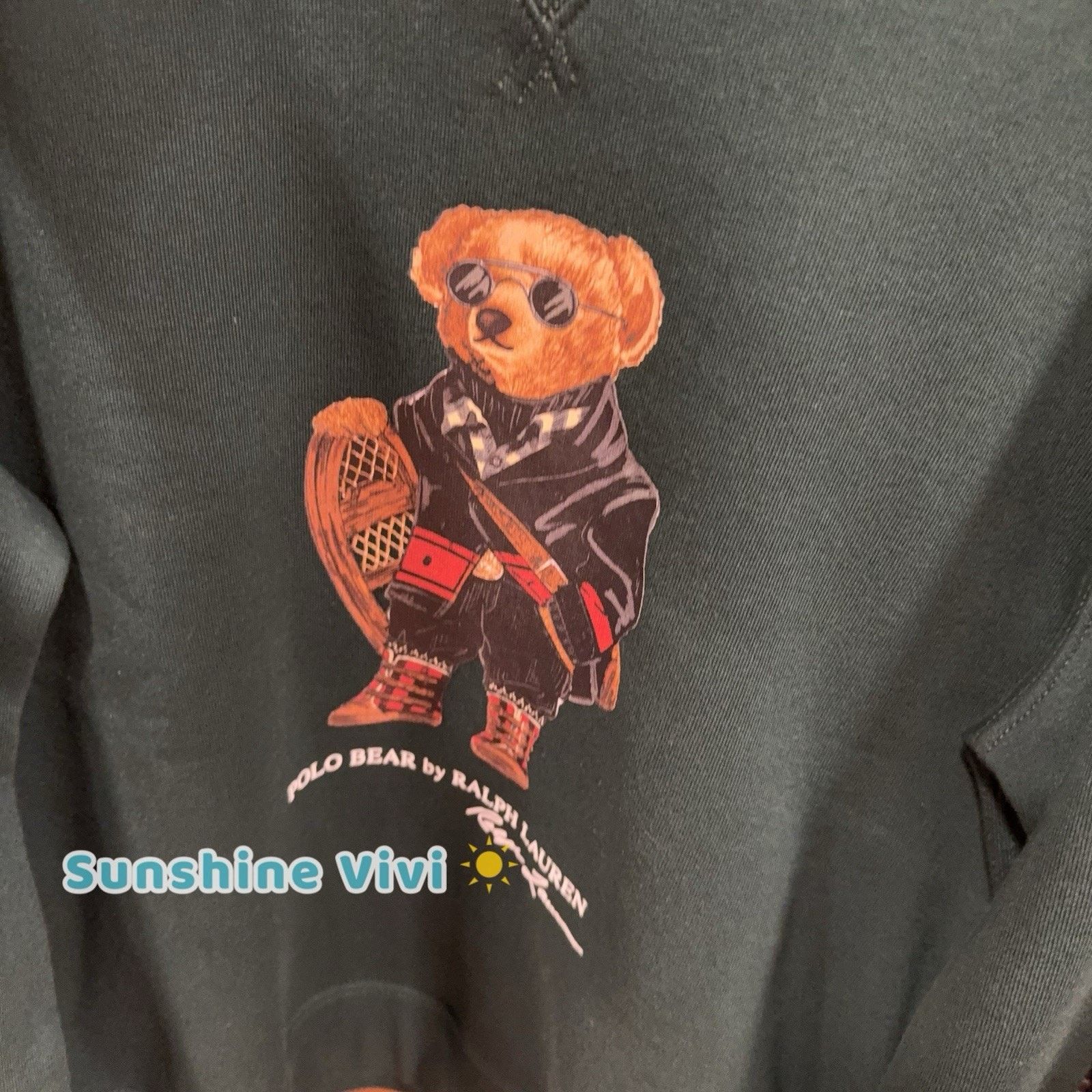 Polo Ralph Lauren NWT Ralph Lauren Men Polo Bear Fleece Sweatshirt Green Small Size US S / EU 44-46 / 1 - 5 Thumbnail