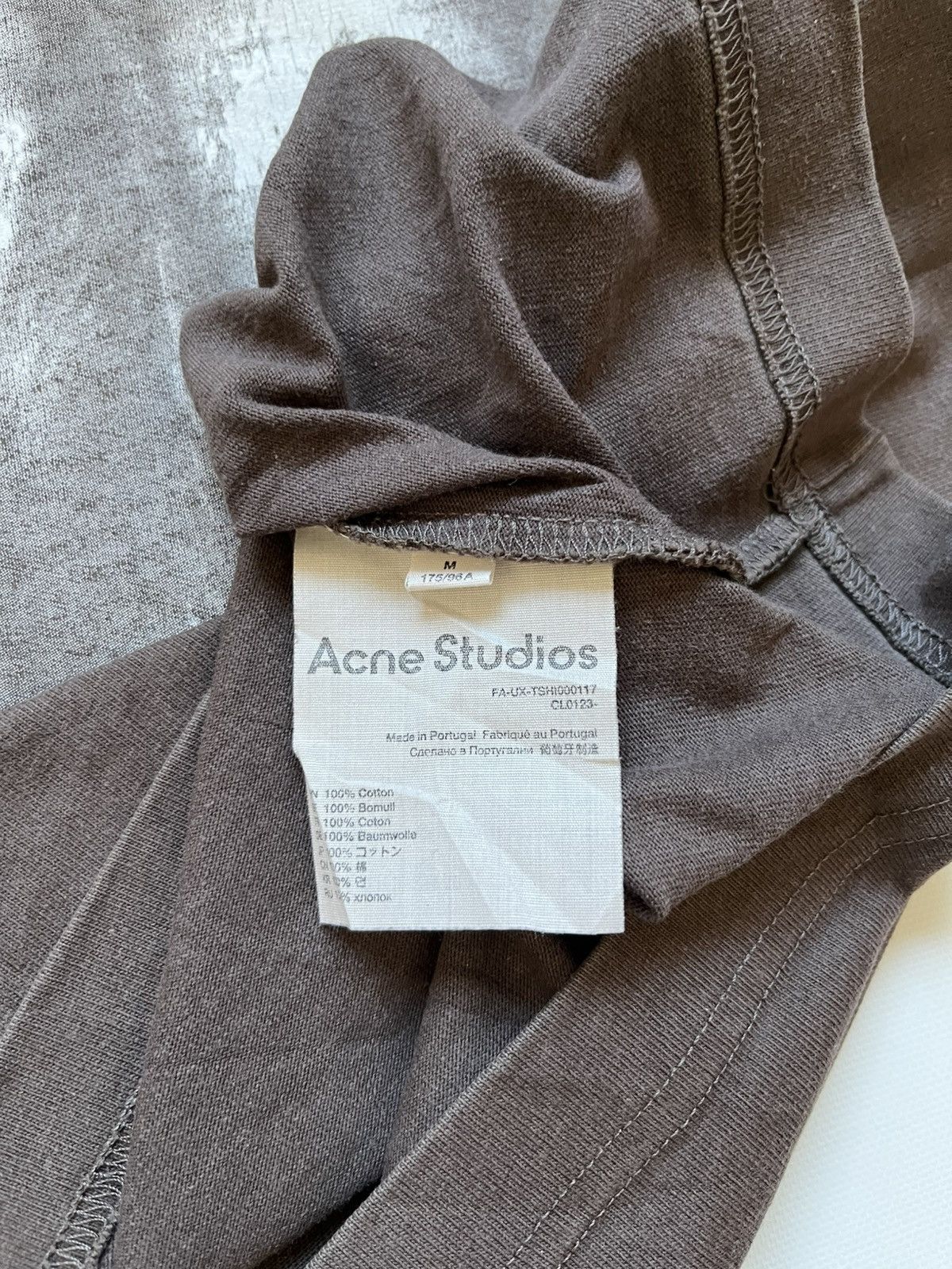 Acne Studios Acne Studios "Ursus Maritimus" Bear Graphic Tee - Dark Brown Size US L / EU 52-54 / 3 - 5 Thumbnail