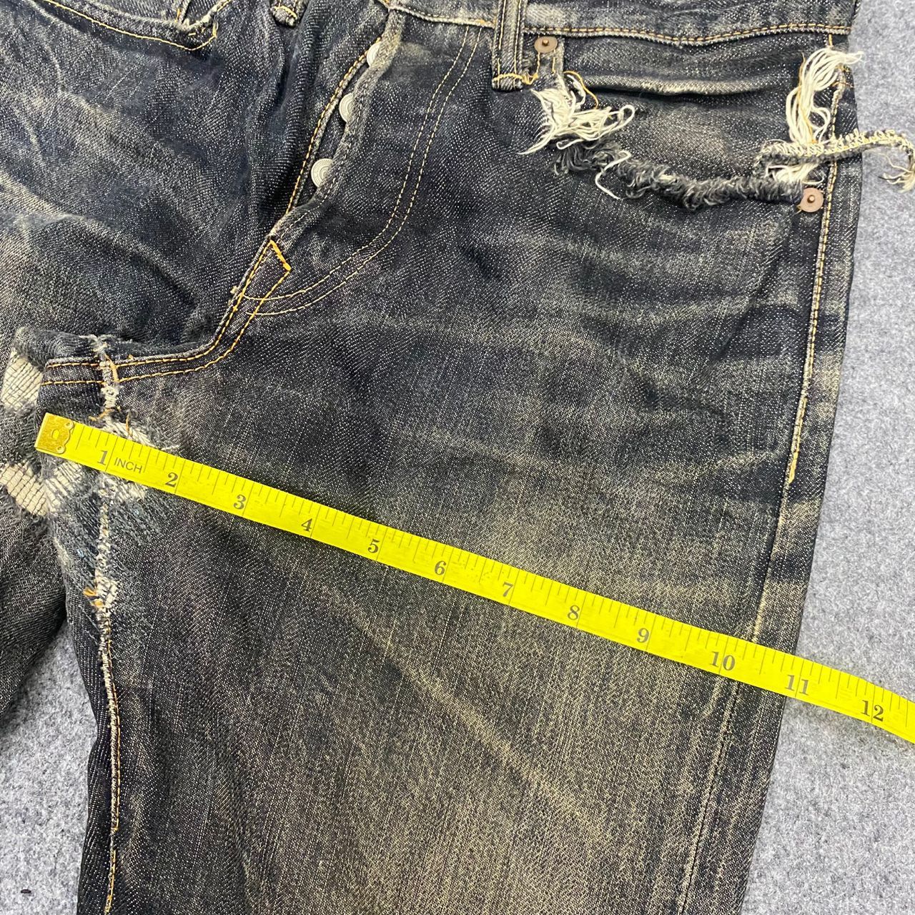45rpm 💥Best Offer💥Vintage 45 RPM Distressed Denim Size US 29 - 5 Thumbnail