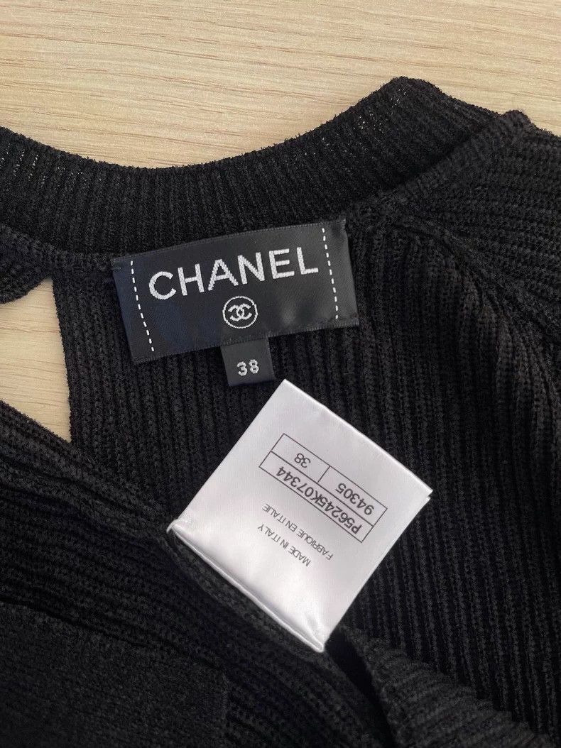 Chanel Chanel Black medium-length dress Size XS / US 0-2 / IT 36-38 - 3 Thumbnail