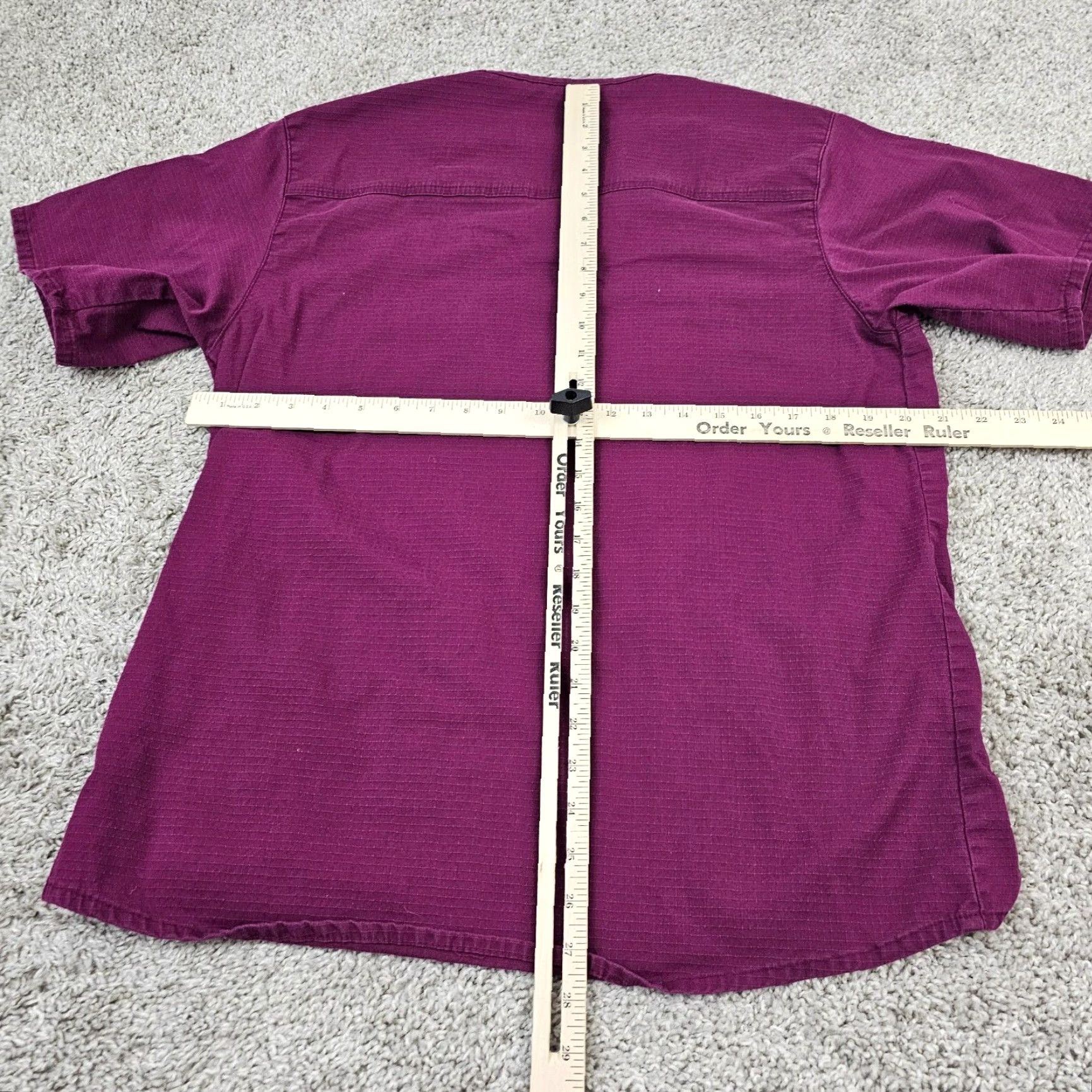 Carhartt VINTAGE Carhartt Scrub Top Womens Medium M Purple V Neck Medical Shirt Size M / US 6-8 / IT 42-44 - 7 Thumbnail