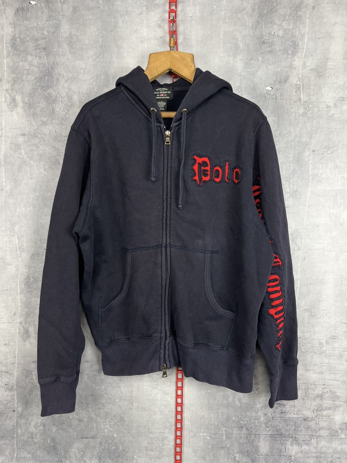 Ralph Lauren Vintage Ralph Lauren Polo Jeans Co Full Zip Hoodie Size L Size L / US 10 / IT 46 - 1 Thumbnail