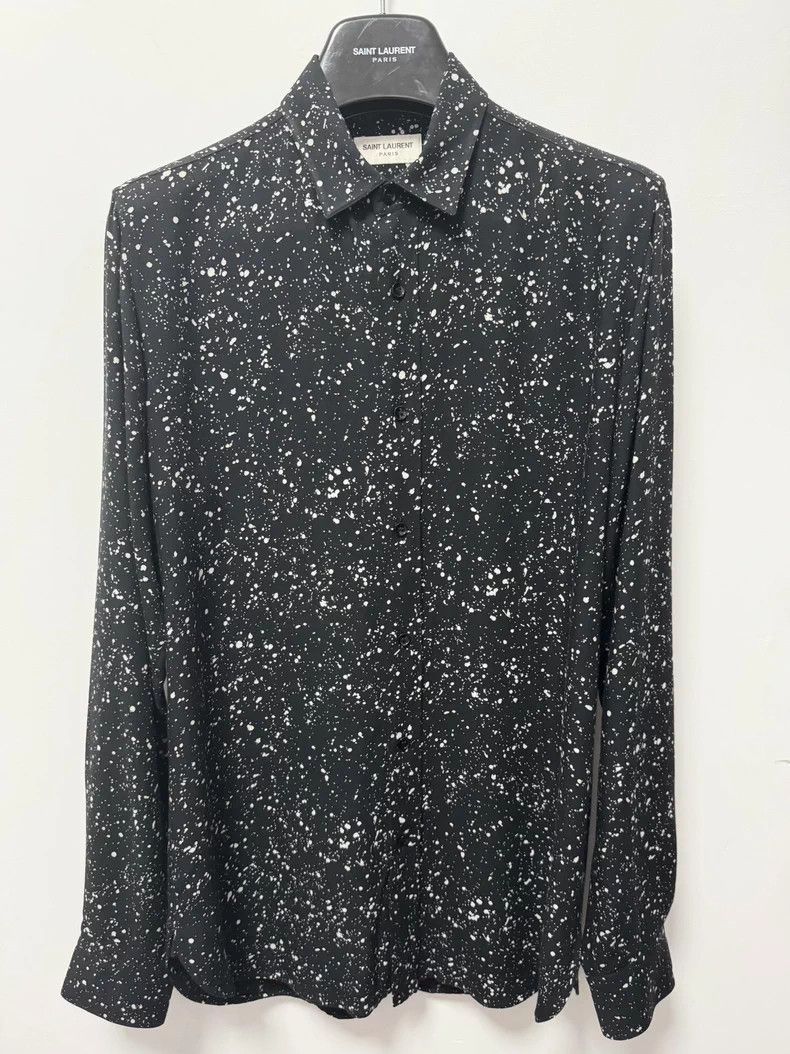 Saint Laurent Paris Saint Laurent Irregular Silk Starry Shirt- DMC Size US L / EU 52-54 / 3 - 1 Thumbnail
