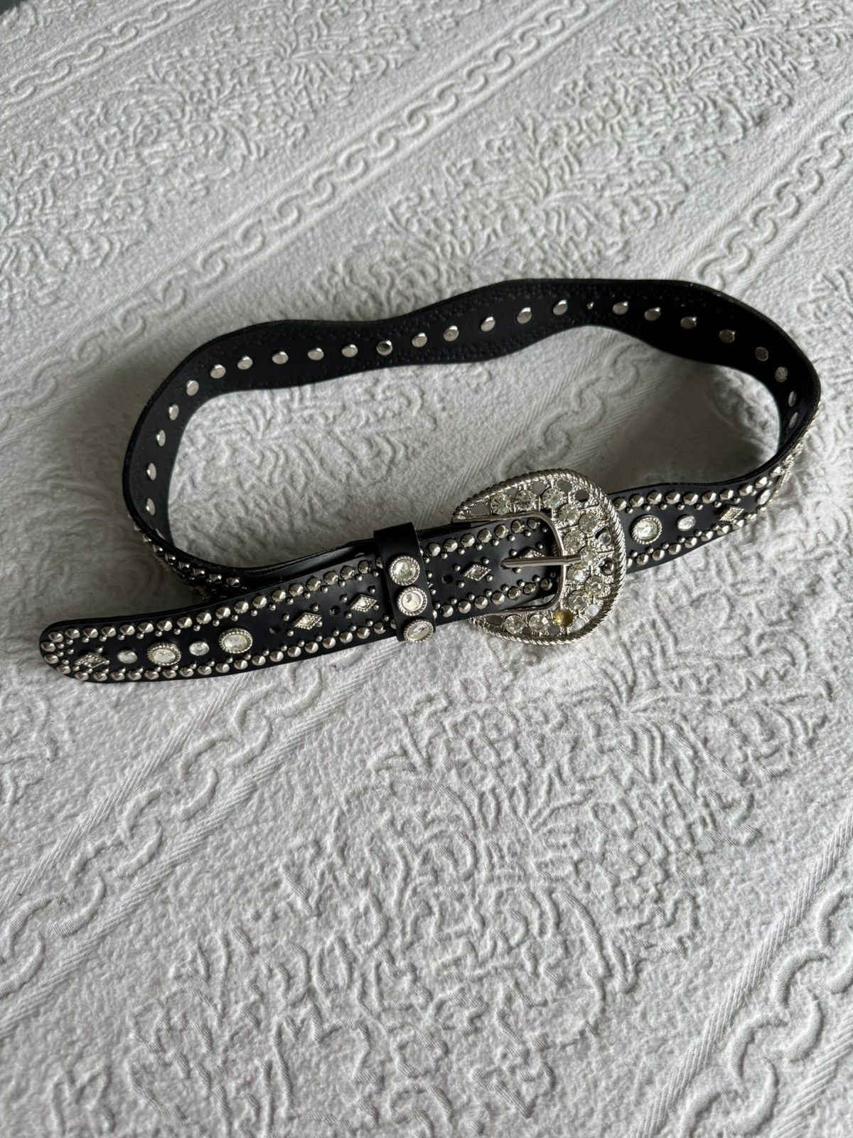 Japanese Brand Clichy Bling Studded Belt Size ONE SIZE - 1 Thumbnail