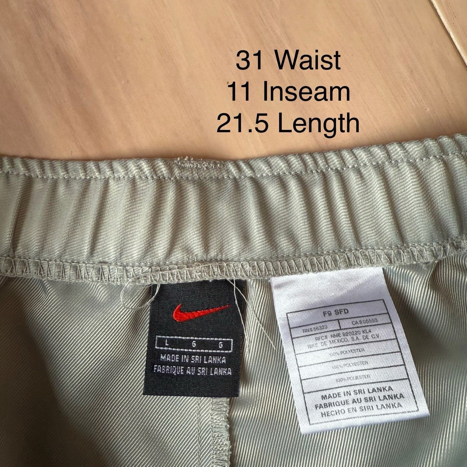 Nike × Vintage Vintage Nike Cargo Shorts Large Gray Y2K Utility Sportswear Size US 31 - 5 Thumbnail